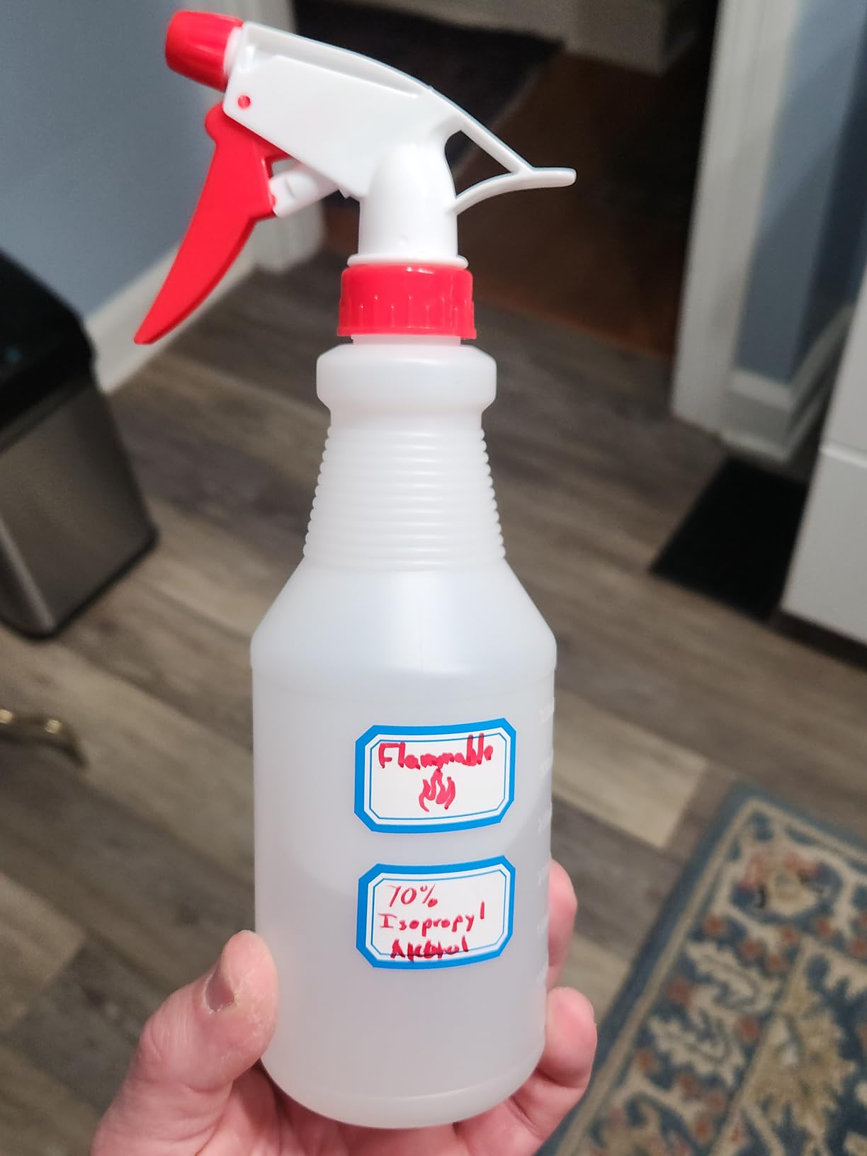 JohnBee Empty Spray Bottles (16oz/2Pack) - Adjustable Spray Bottles for Cleaning Solutions - No Leak and Clog - HDPE spray bottle For Plants, Pet, Vinegar, BBQ, and Rubbing Alcohol - Customer Photo 3