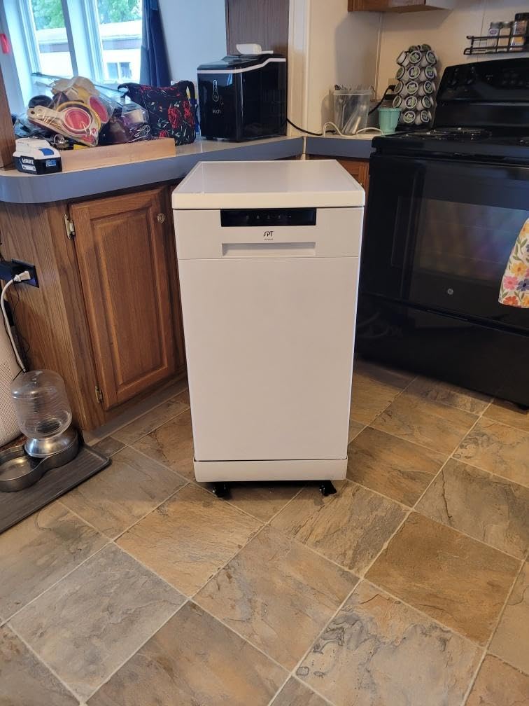 SPT SD-9263WA 18″ Wide Portable Dishwasher with ENERGY STAR, 6 Wash Programs, 8 Place Settings and Stainless Steel Tub – White - Customer Photo 3