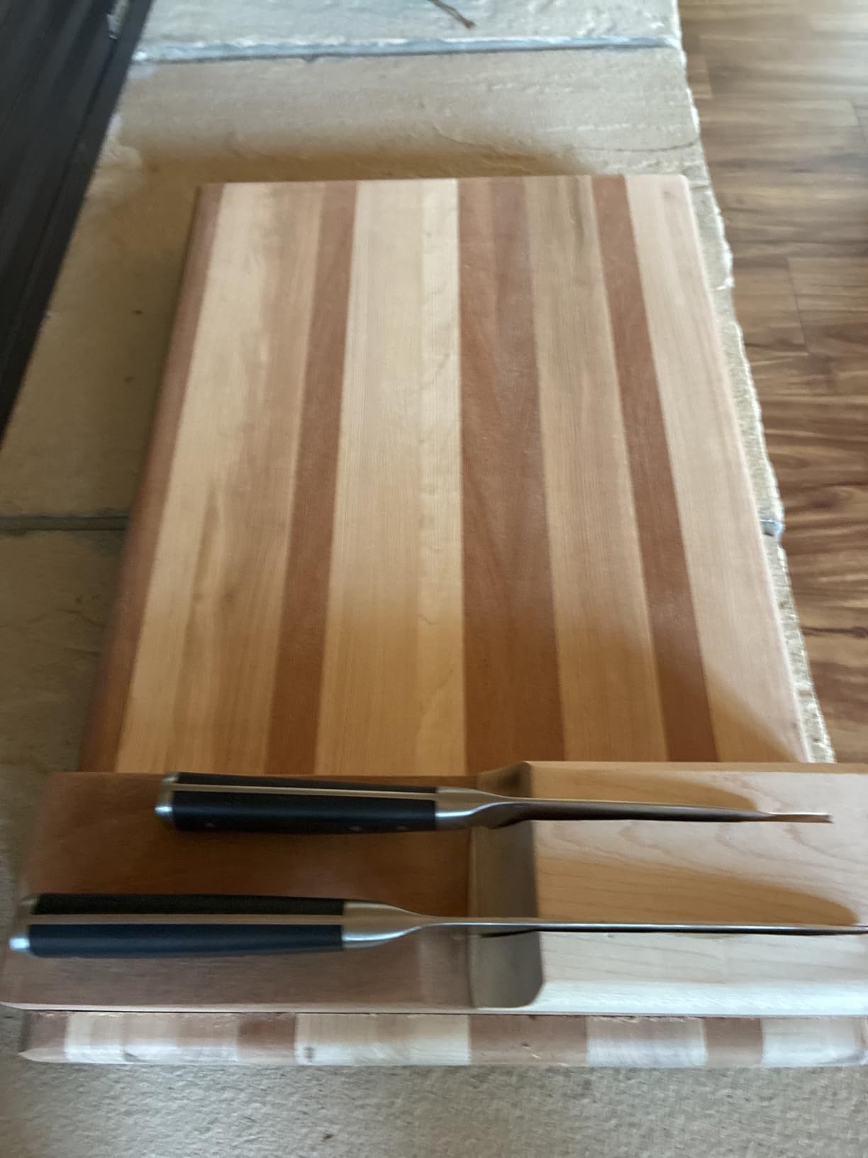 KitchenAid Gourmet 4 Piece Forged Triple Rivet Steak Knife Set, High Carbon Japanese Steel, Sharp Kitchen Knife Set, 4.5 inch, Black customer photo 1