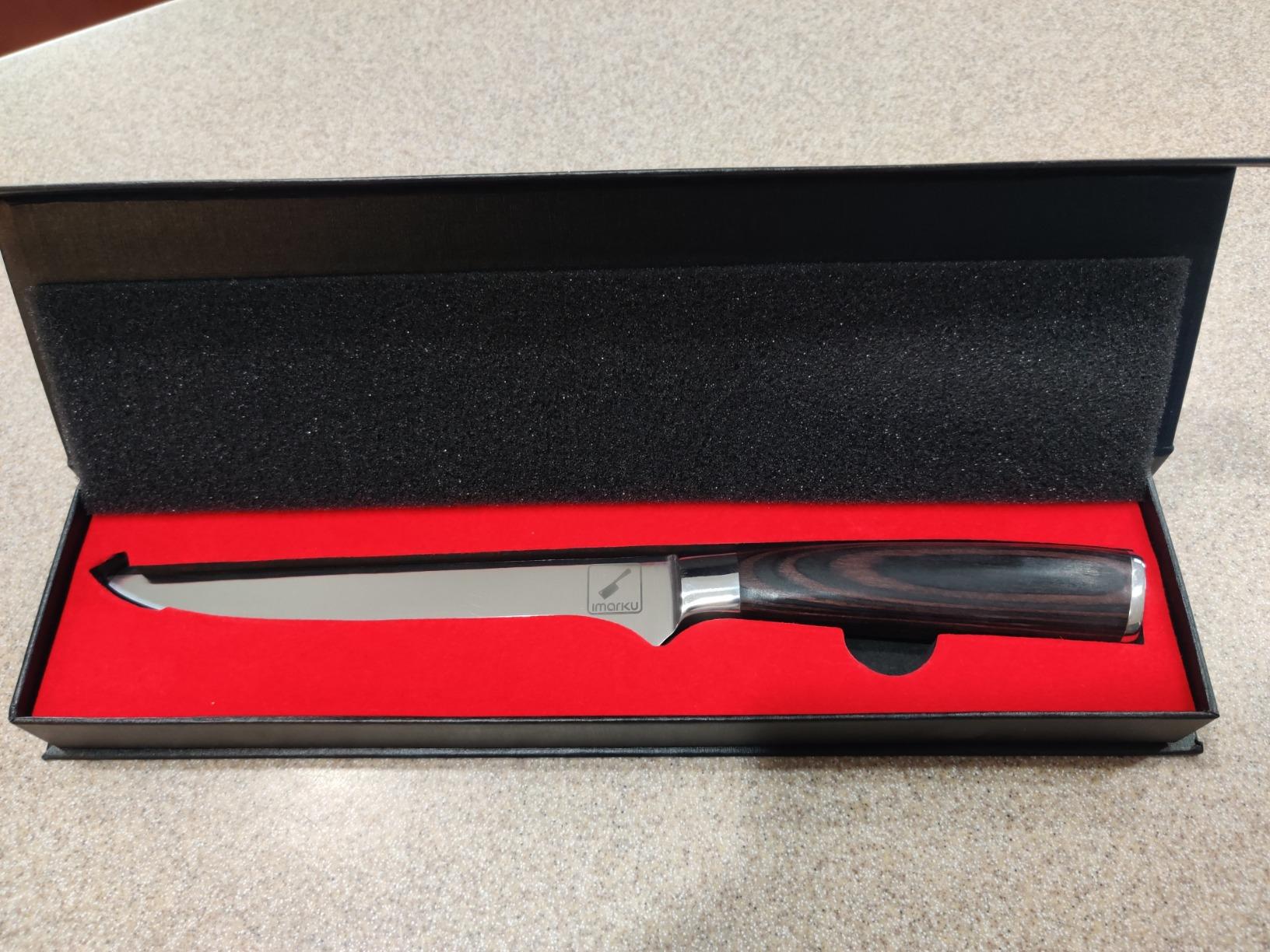 imarku Paring Knife - Paring Knives, 3.5 Inch Small Kitchen Knifes - Japanese High Carbon Stainless Steel Fruit Knife, Ergonomic Pakkawood Handle, Ultra Sharp Blade, Unique Gifts for Men and Women - Customer Photo 4