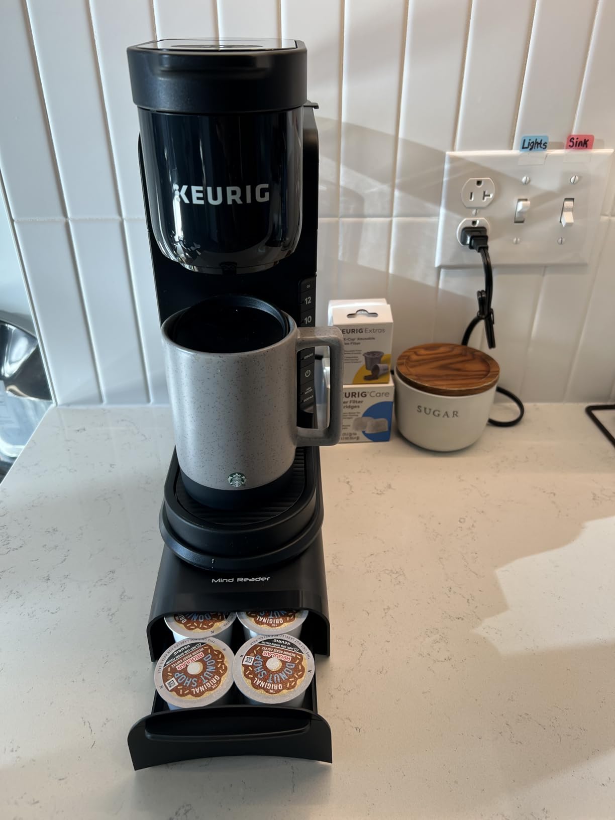 Keurig K-Express Single Serve K-Cup Pod Coffee Maker, 3 Brew Sizes, Strong Button Feature, 42oz Removable Reservoir, Black - Customer Photo 5