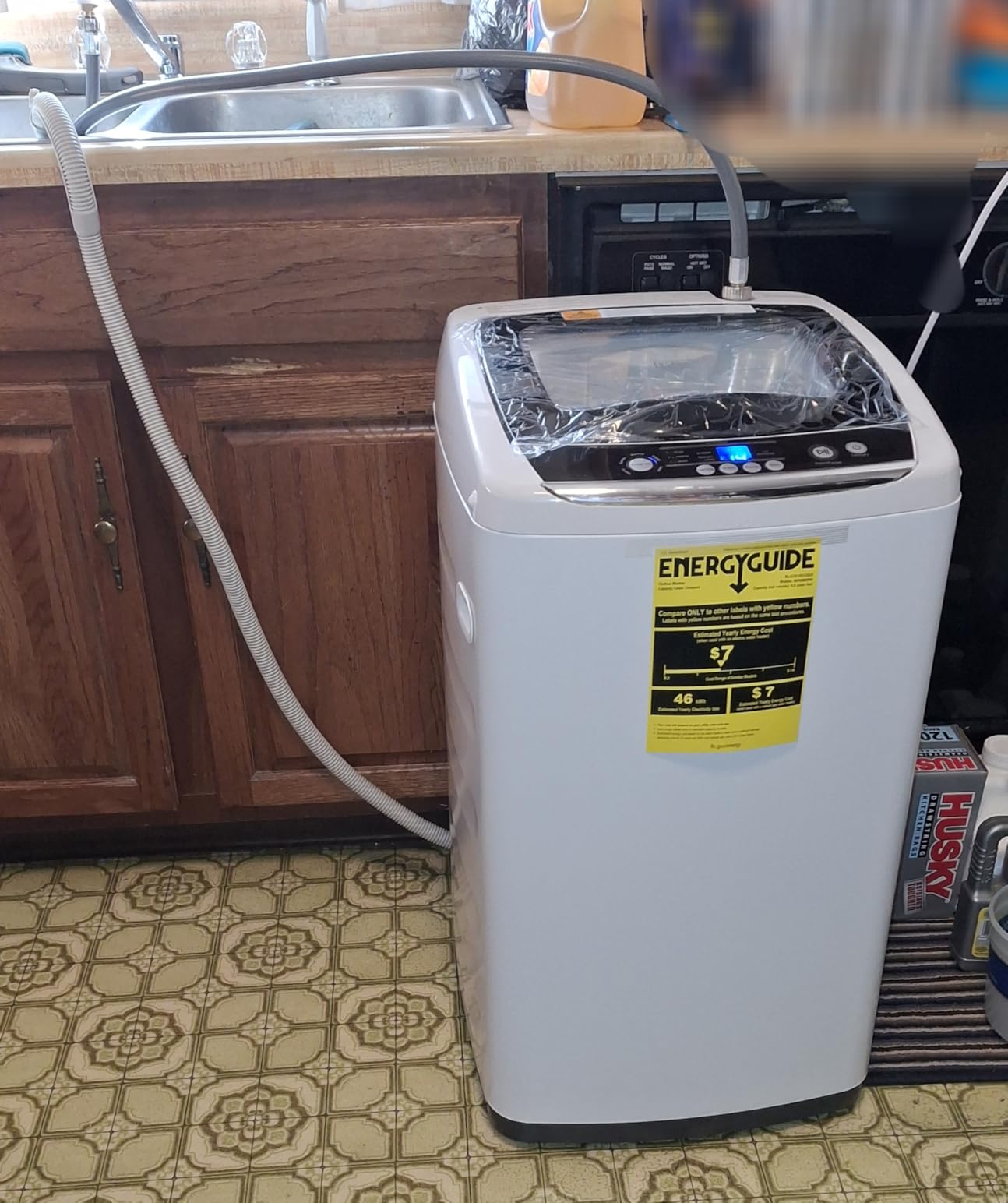 BLACK+DECKER 3.0 Cu. Ft. Portable Washer, 26.5 lb. Capacity Washing Machine, 6 Cycles, Quick Connect Sink Adapter and Drain Hose Included, BPW30MW, White - Customer Photo 1