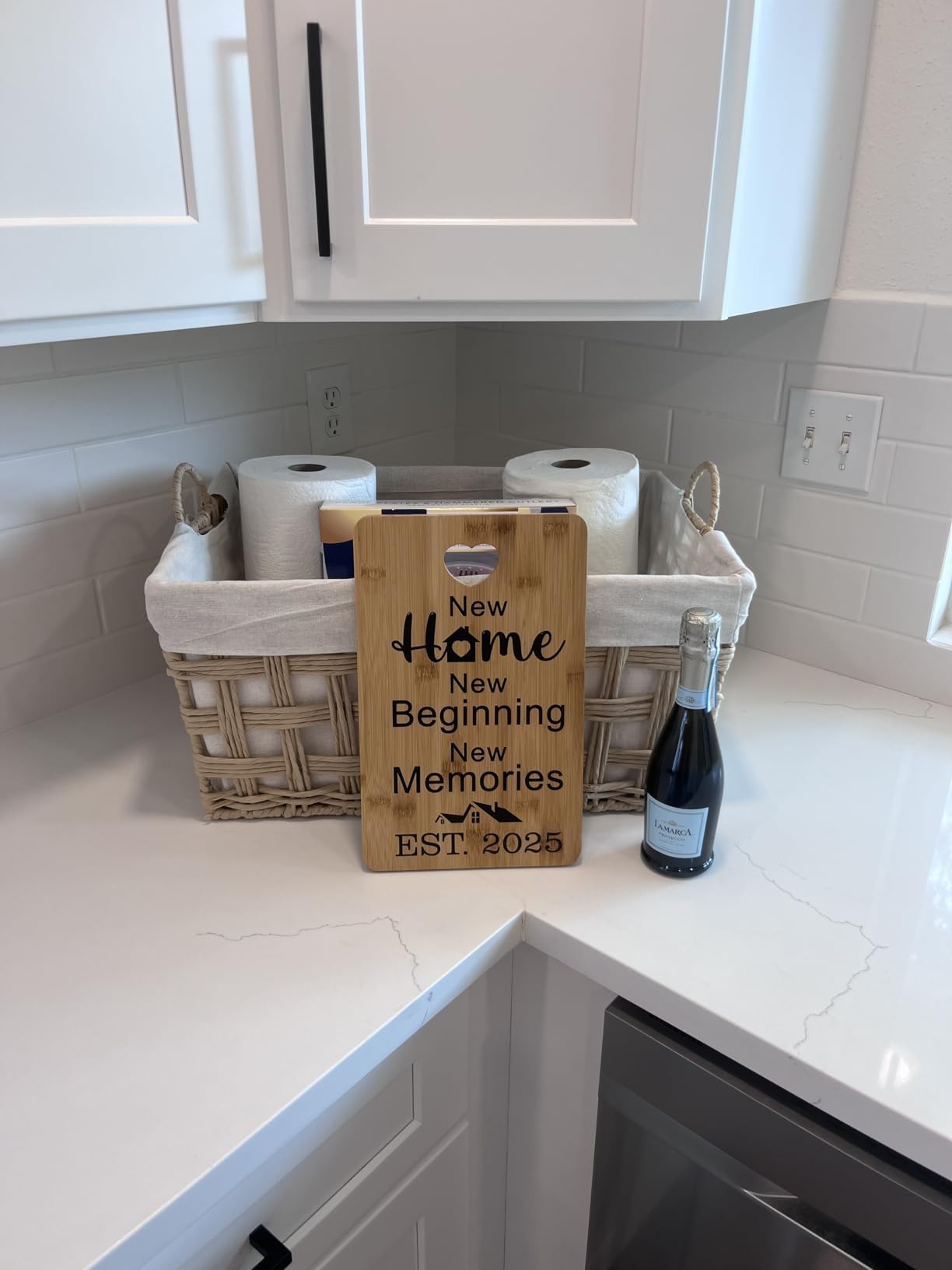 House Warming Gifts New Home, Perfect House Warming Gifts, New Home Gift Idea for Women Men Homeowner, New Apartment Essentials, New Home New Adventure New Memories 2026 Cutting Board - Customer Photo 1