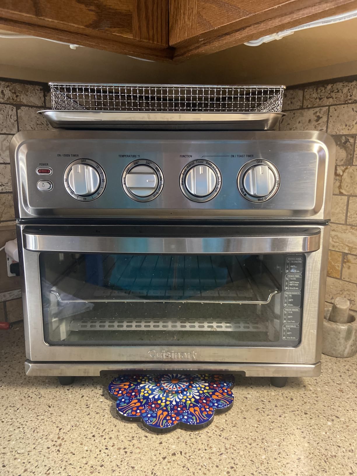Cuisinart Air Fryer Toaster Oven, 1800W, 8-in-1 with Air Fry, Convection, Broil & Warm, TOA-70NAS - Customer Photo 1