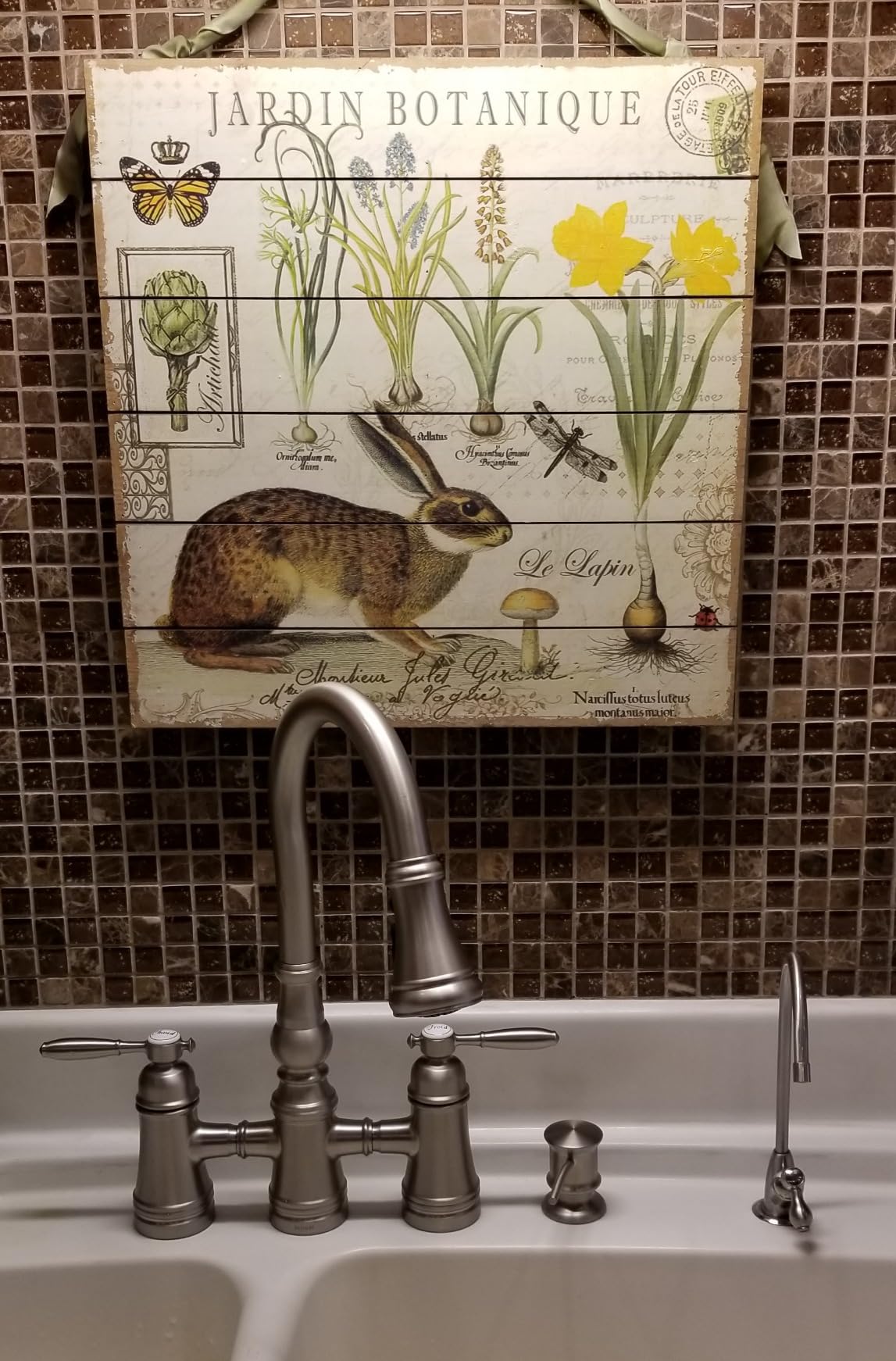 Moen S73204 Weymouth Two Handle Pulldown Bridge Kitchen Faucet, Chrome - Customer Photo 1