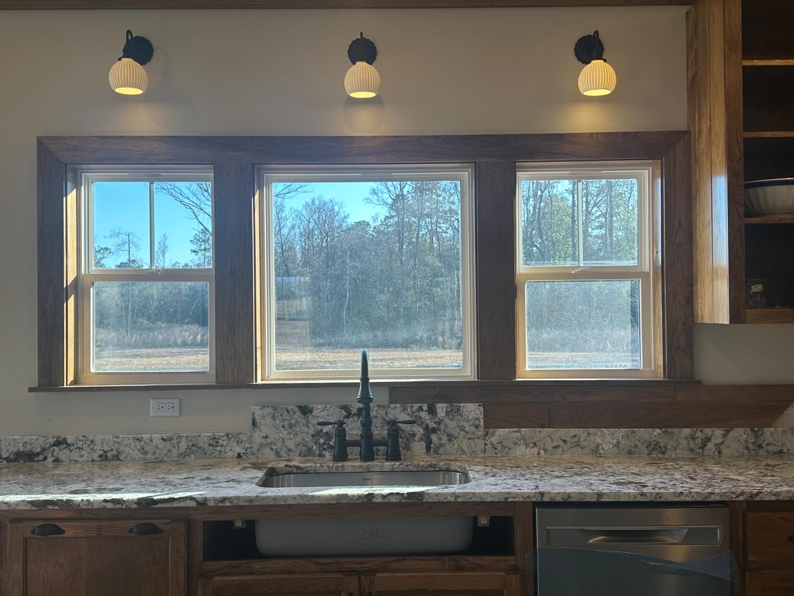 Moen S73204 Weymouth Two Handle Pulldown Bridge Kitchen Faucet, Chrome - Customer Photo 3