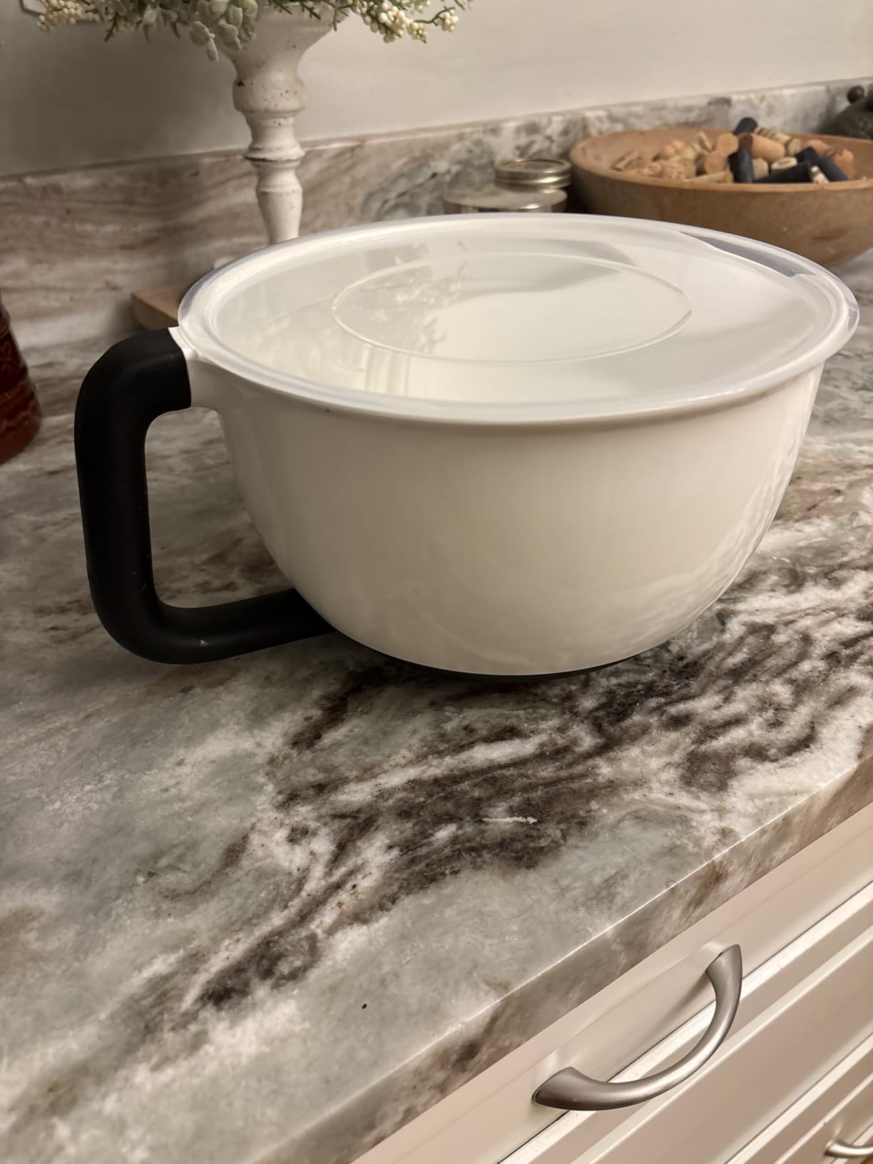 OXO Good Grips 4Qt Batter Mixing Bow with Lid, White - Customer Photo 1