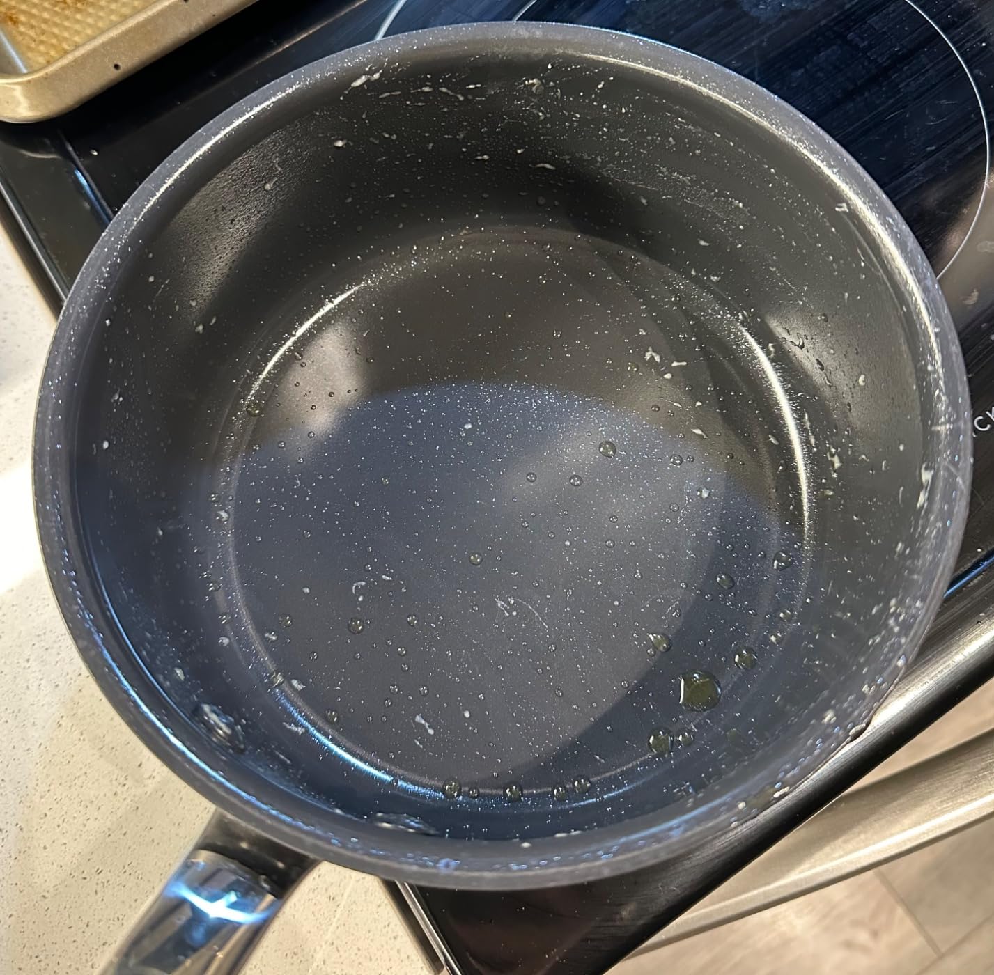 GreenPan Prime Chatham 1QT & 2QT Saucepan Pot Set with Glass Lids, Hard Anodized Diamond Infused Ceramic Nonstick, PFAS-Free, Dishwasher Safe, Oven Safe, Multipurpose Chefs Pan, Stay-Cool Handle,Black - Customer Photo 1
