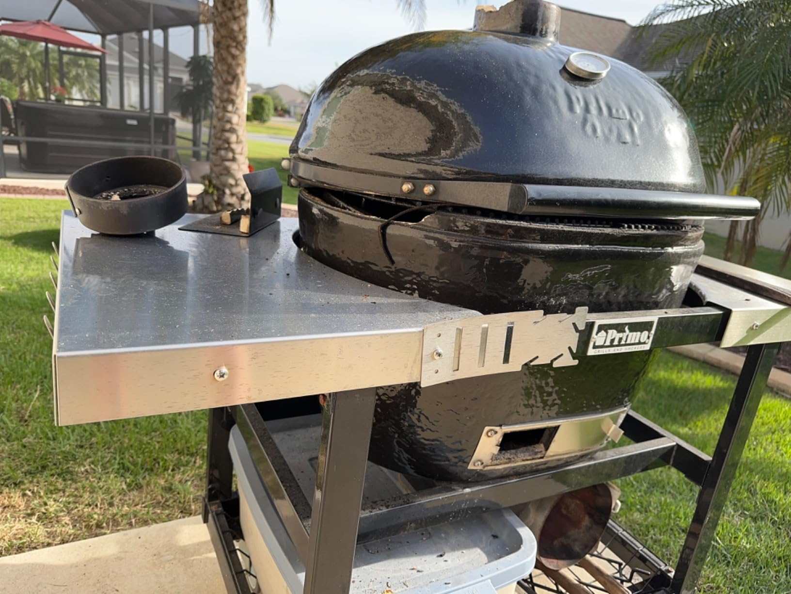 Primo Oval XL 400 Ceramic Kamado Grill with Stainless Steel Grates - PGCXLH (2021) - Customer Photo 0
