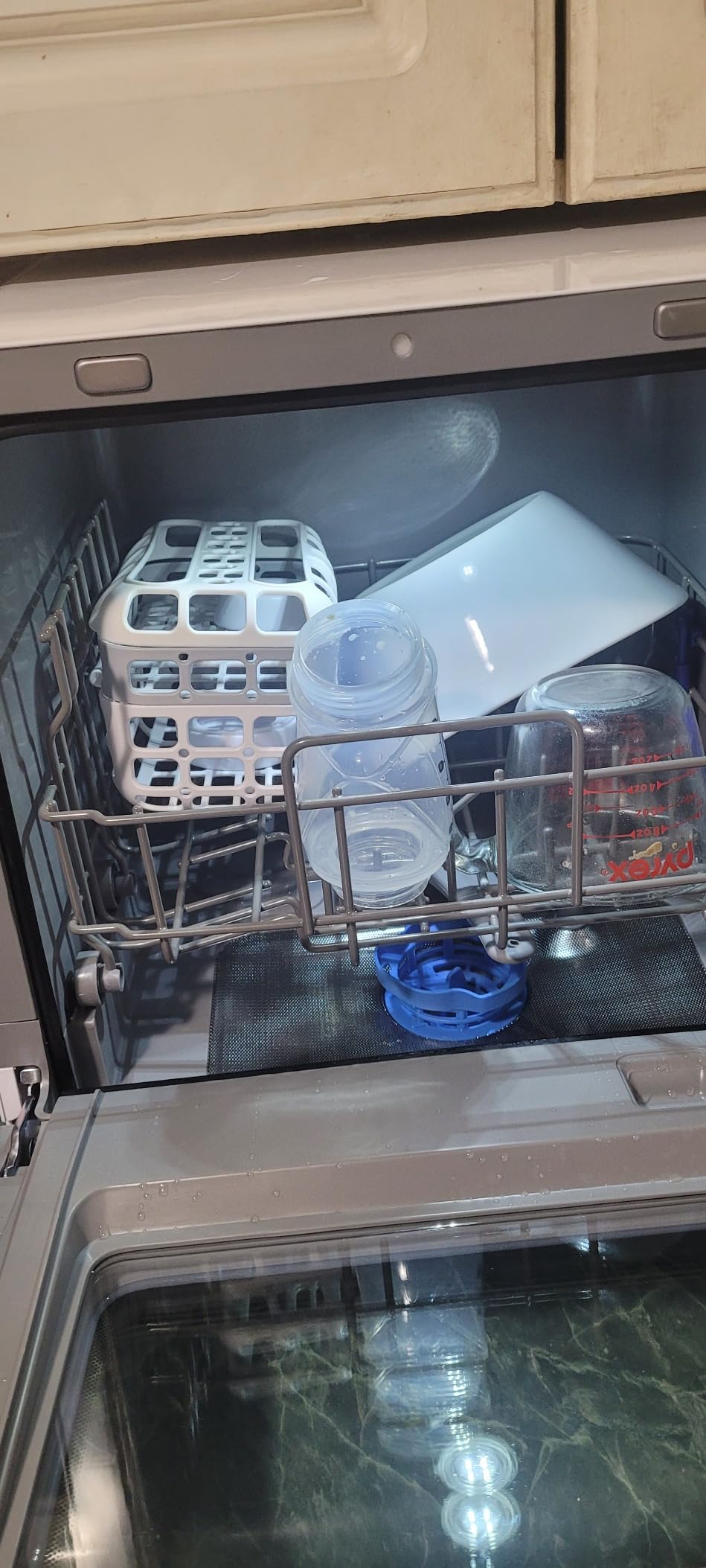 COMFEE' Portable Mini Dishwasher Countertop with 5L Built-in Water Tank for Apartments& RVs, No Hookup Needed, 6 Programs, 360° Dual Spray, 162°F High-Temp& Air-Dry Function - Customer Photo 3