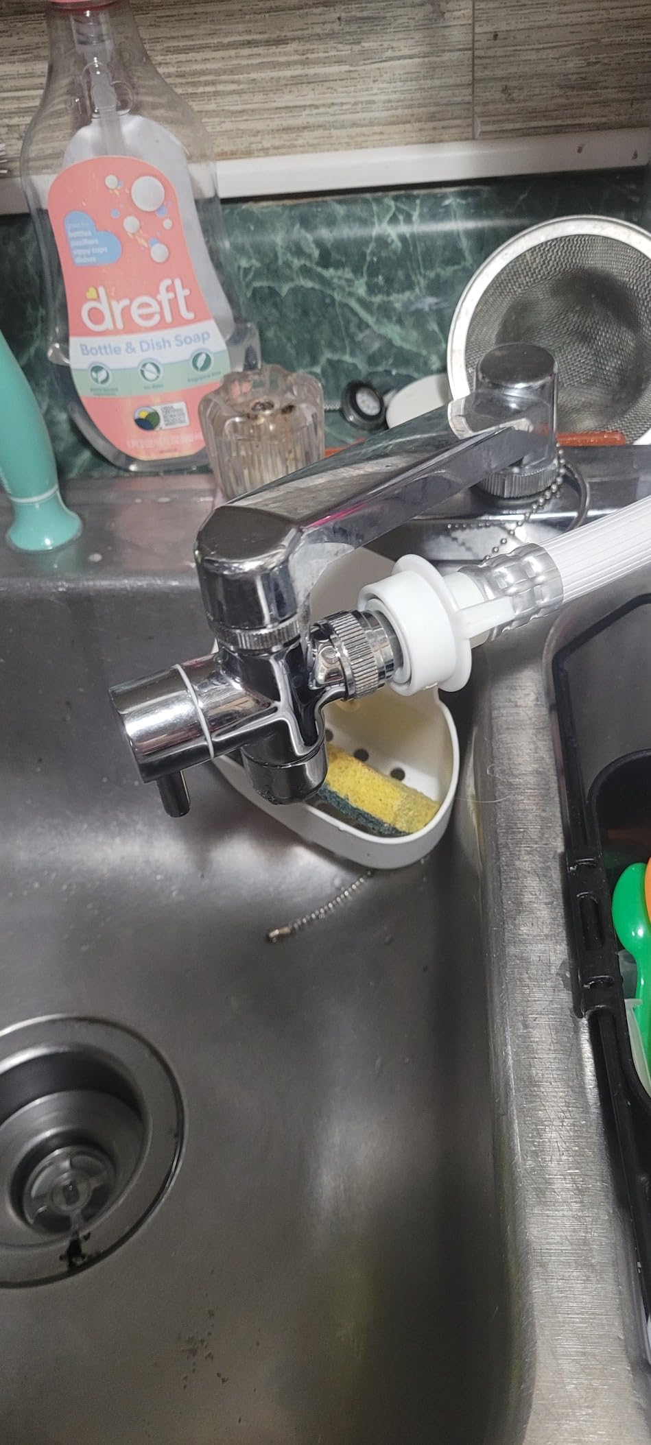 COMFEE' Portable Mini Dishwasher Countertop with 5L Built-in Water Tank for Apartments& RVs, No Hookup Needed, 6 Programs, 360° Dual Spray, 162°F High-Temp& Air-Dry Function - Customer Photo 4