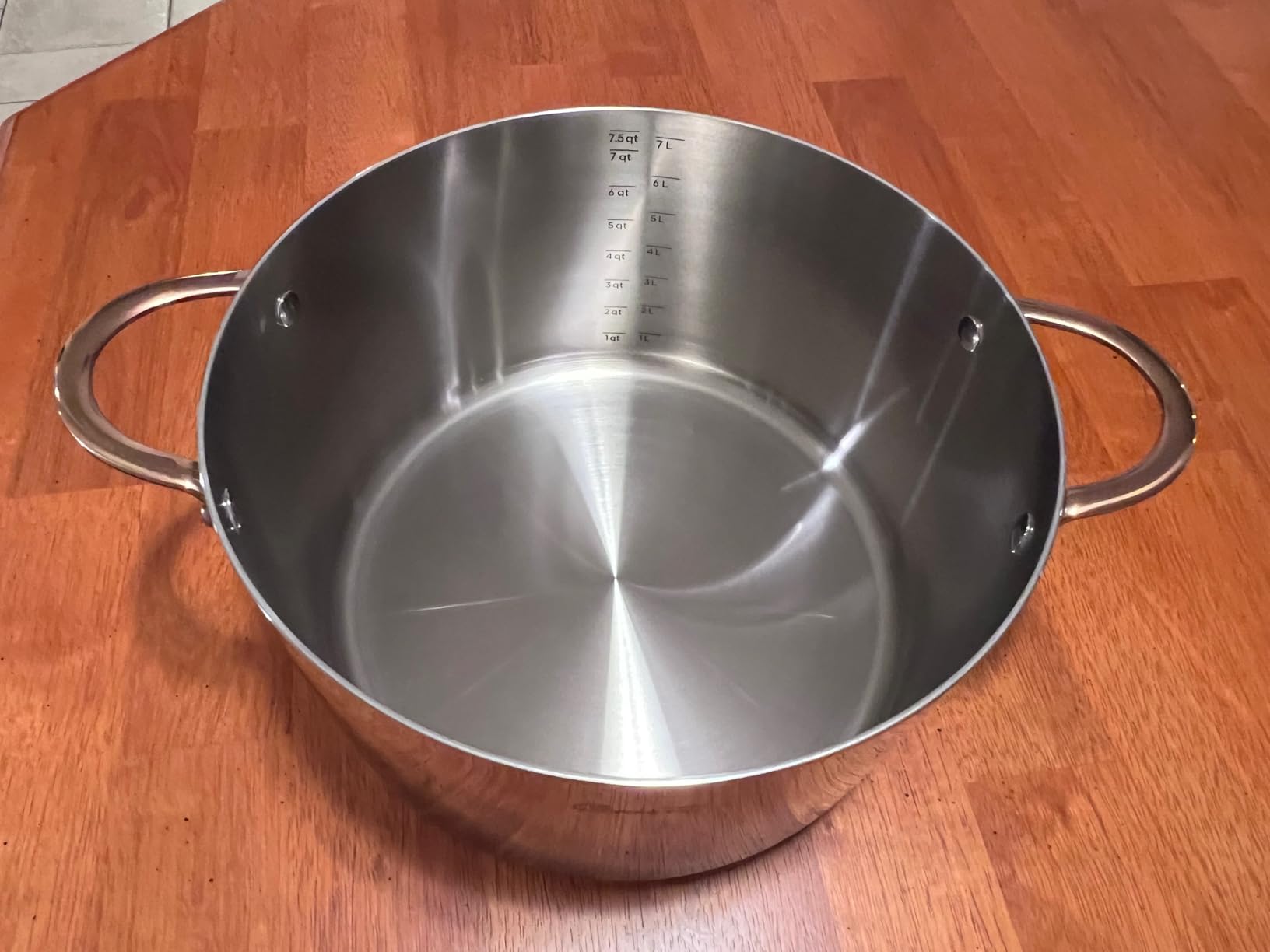 8 Quart Stock Pot, 3 Ply Whole Clad Stainless Steel Stock Pot, 8 QT Cooking Pot with Lid, Induction Pot for Cooking, 18/10 Stainless Steel Cookware Stockpots Oven, Gas and Dishwasher Safe - Customer Photo 1