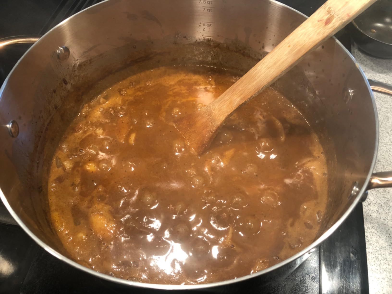 8 Quart Stock Pot, 3 Ply Whole Clad Stainless Steel Stock Pot, 8 QT Cooking Pot with Lid, Induction Pot for Cooking, 18/10 Stainless Steel Cookware Stockpots Oven, Gas and Dishwasher Safe - Customer Photo 5