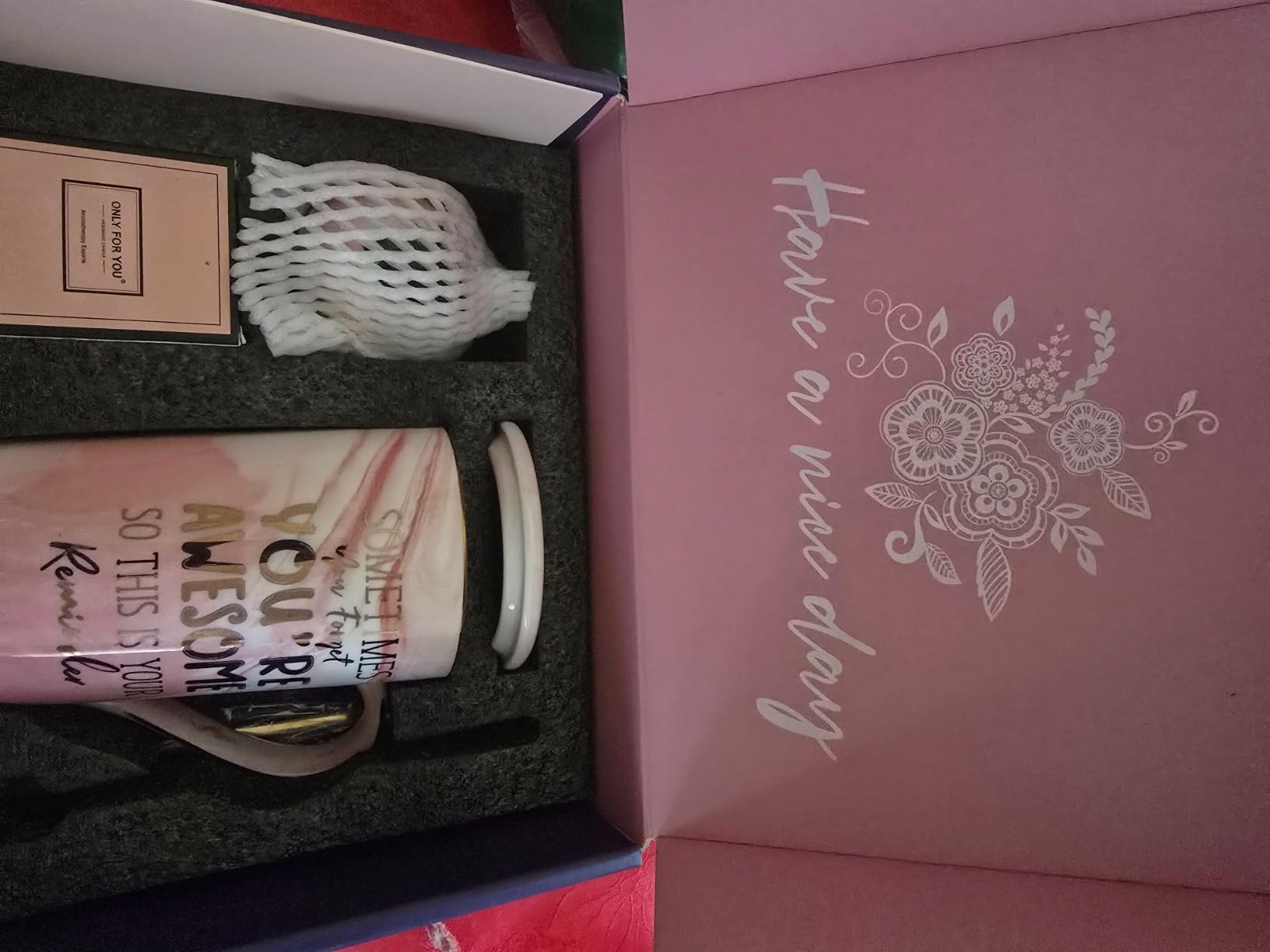 Boss Gifts - Best Boss Day Gifts for Men - Office Appreciation Gift for Manager Leader Mentor Birthday Christmas, Large 18 Oz Metal Glaze Ceramic Mug with Lid Spoon Card Gift Box - Customer Photo 3