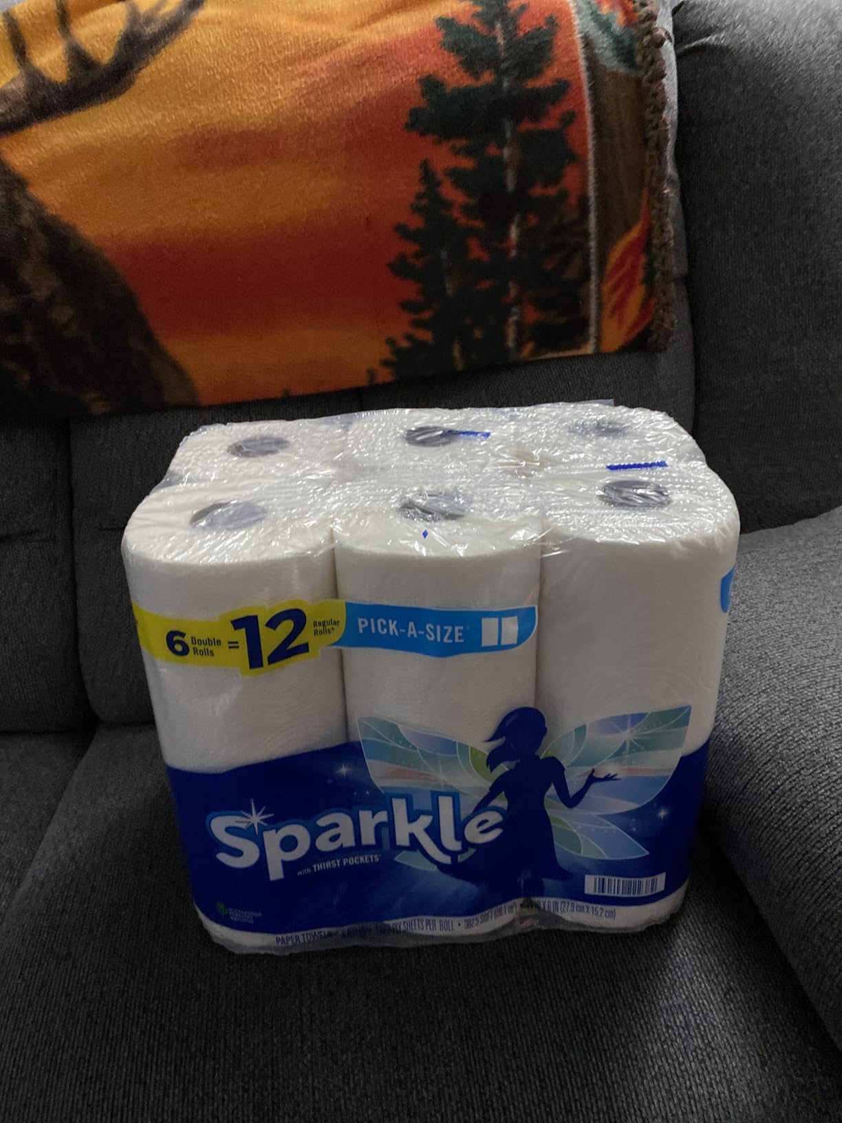 Sparkle Pick-A-Size Paper Towels, 24 Double Rolls (2,640 Sheets Total) - Strong 2-Ply Towels for Kitchen Cleanup and Everyday Messes - Customer Photo 1