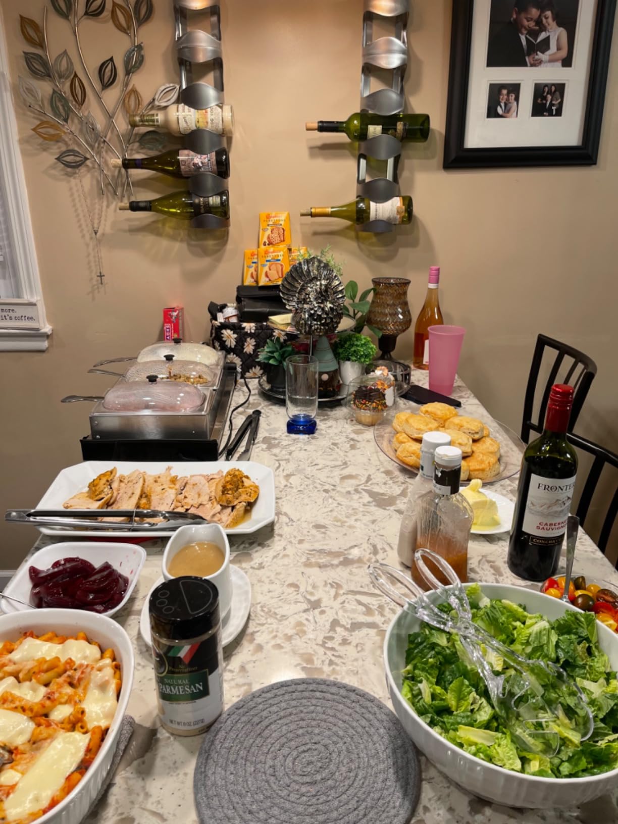 BELLA 4.5 Quart Triple Electric Buffet Server, Food Warming Tray & Slow Cooker - Brushed Stainless Steel Heated Serving Station for Parties & Catering - Customer Photo 1