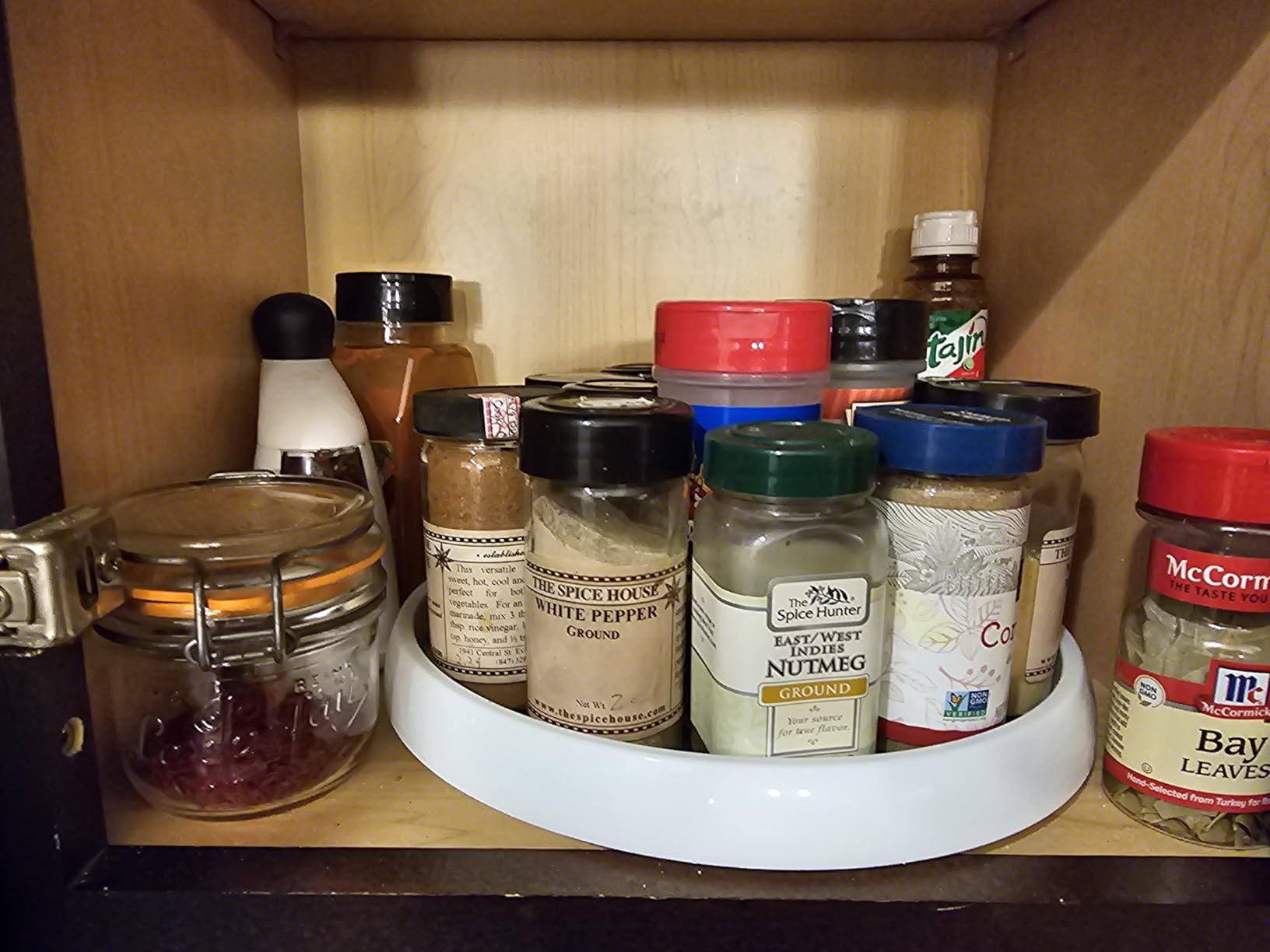 Set of 4, 10 Inch Non-Skid Lazy Susan Organizers - Turntable Rack for Cabinet, Pantry Organization and Storage, Kitchen, Fridge, Bathroom Makeup Vanity Countertop, Under Sink Organizing, Spice Rack Customer Review Set of 4, 10 Inch Non-Skid Lazy Susan Organizers - Turntable Rack for Cabinet, Pantry Organization and Storage, Kitchen, Fridge, Bathroom Makeup Vanity Countertop, Under Sink Organizing, Spice Rack - Customer Photo 1