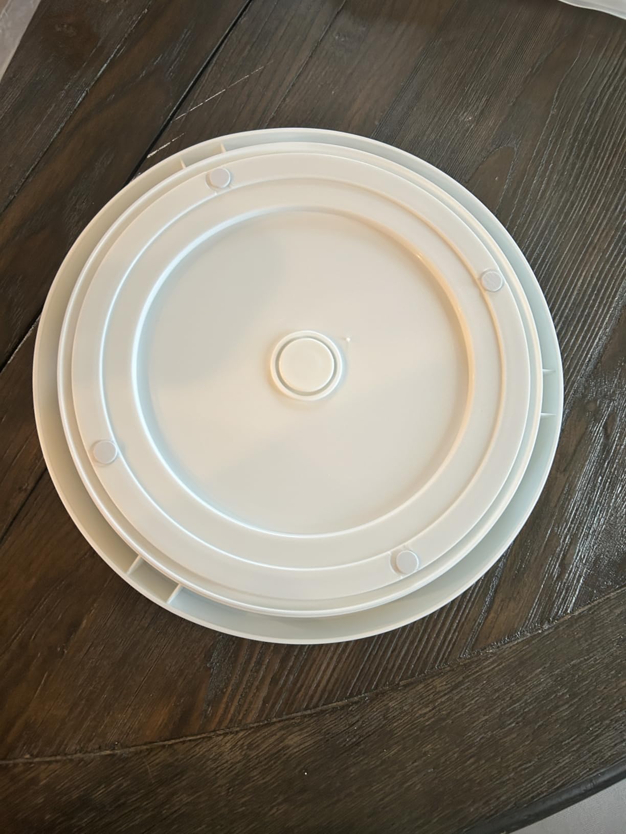 Set of 4, 10 Inch Non-Skid Lazy Susan Organizers - Turntable Rack for Cabinet, Pantry Organization and Storage, Kitchen, Fridge, Bathroom Makeup Vanity Countertop, Under Sink Organizing, Spice Rack Customer Review Set of 4, 10 Inch Non-Skid Lazy Susan Organizers - Turntable Rack for Cabinet, Pantry Organization and Storage, Kitchen, Fridge, Bathroom Makeup Vanity Countertop, Under Sink Organizing, Spice Rack - Customer Photo 3