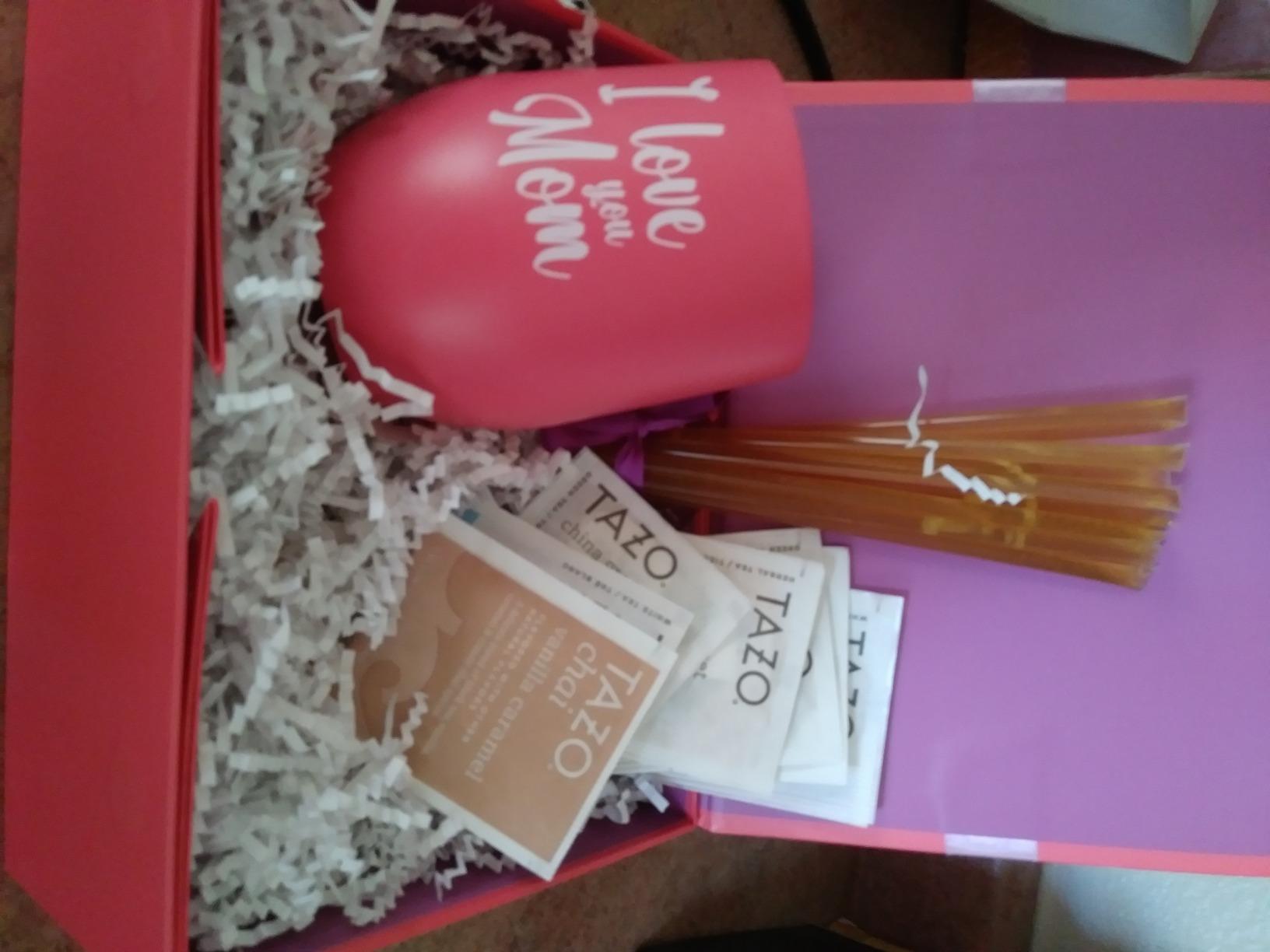 Tea and Coffee Lovers Gift Set - Includes Temperature Retention Cup, 3 Fresh Roasted Full Pot Ground-Coffee Samplers, 6 Special Blend Teabags & Honey Presented in Beautiful Gift Bag For Women & Men - Customer Photo 3