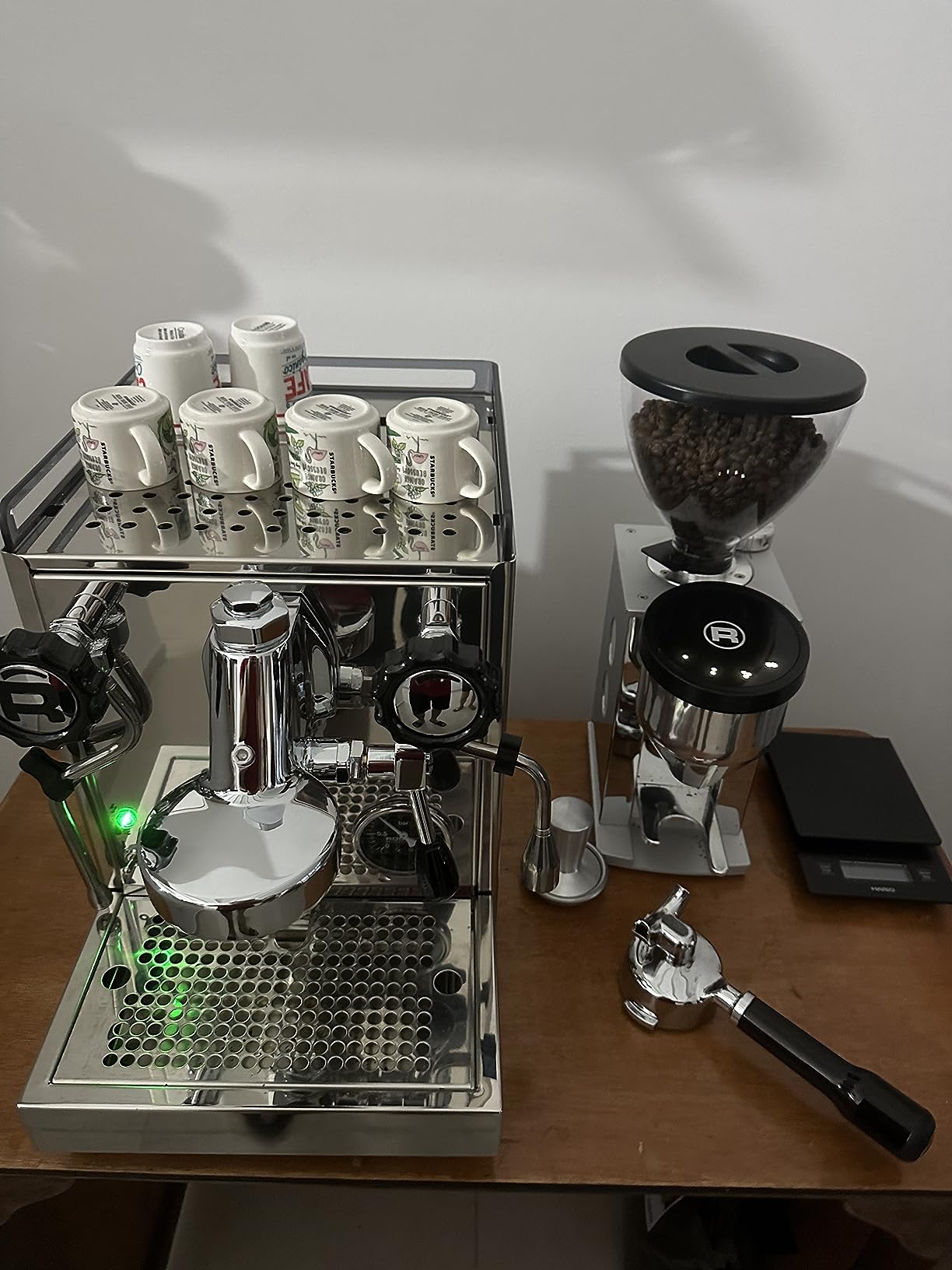 Rocket Espresso Appartamento Nera Espresso Machine | E61 | Heat Exchanger | Black/White - Customer Photo 3