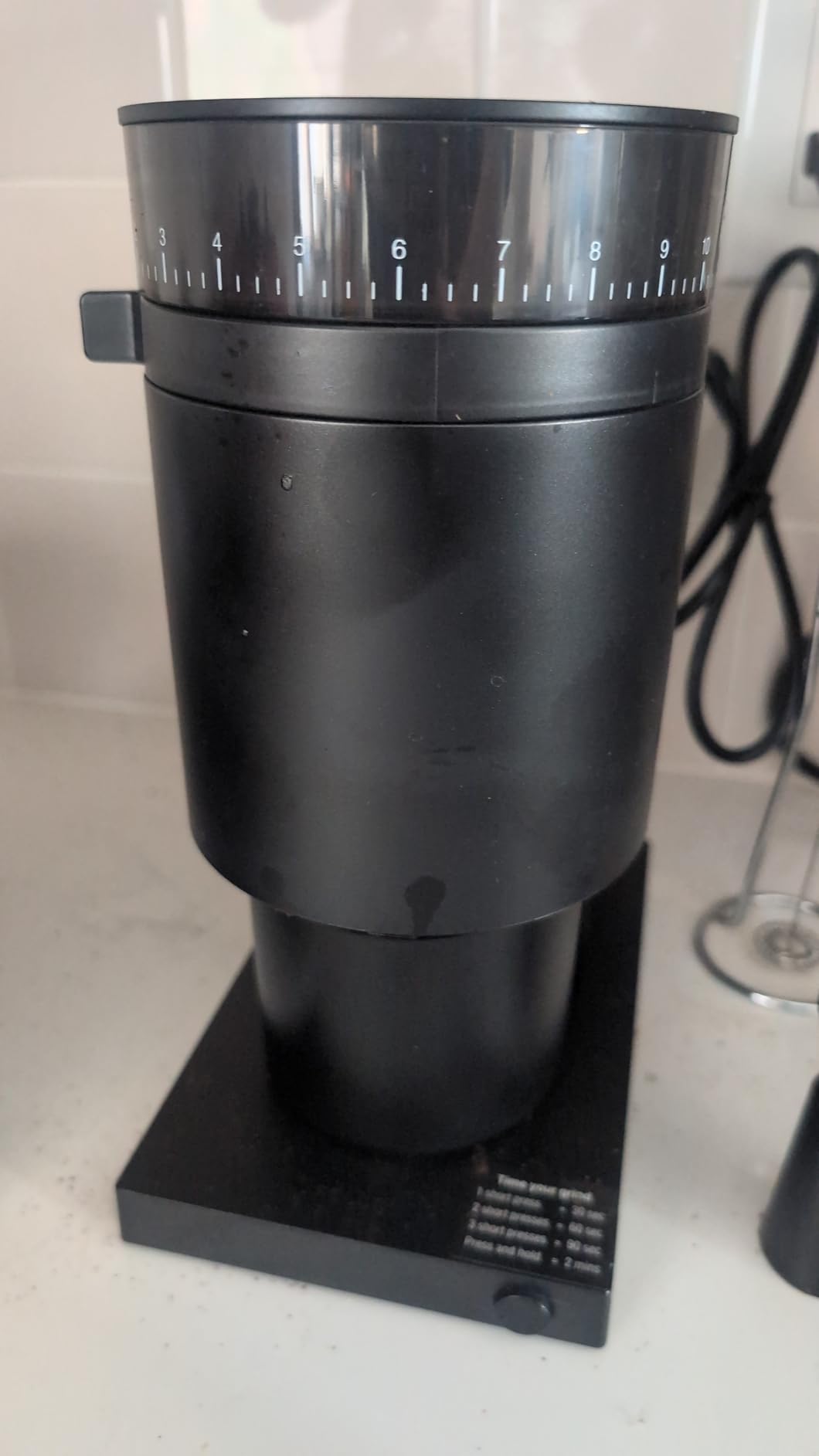 Fellow Opus Conical Burr Coffee Grinder – Electric Espresso Grinder for Home Use, 41 Adjustable Settings for Drip, French Press, Cold Brew & More, 40mm Stainless Steel Burrs, Matte Black - Customer Photo 4