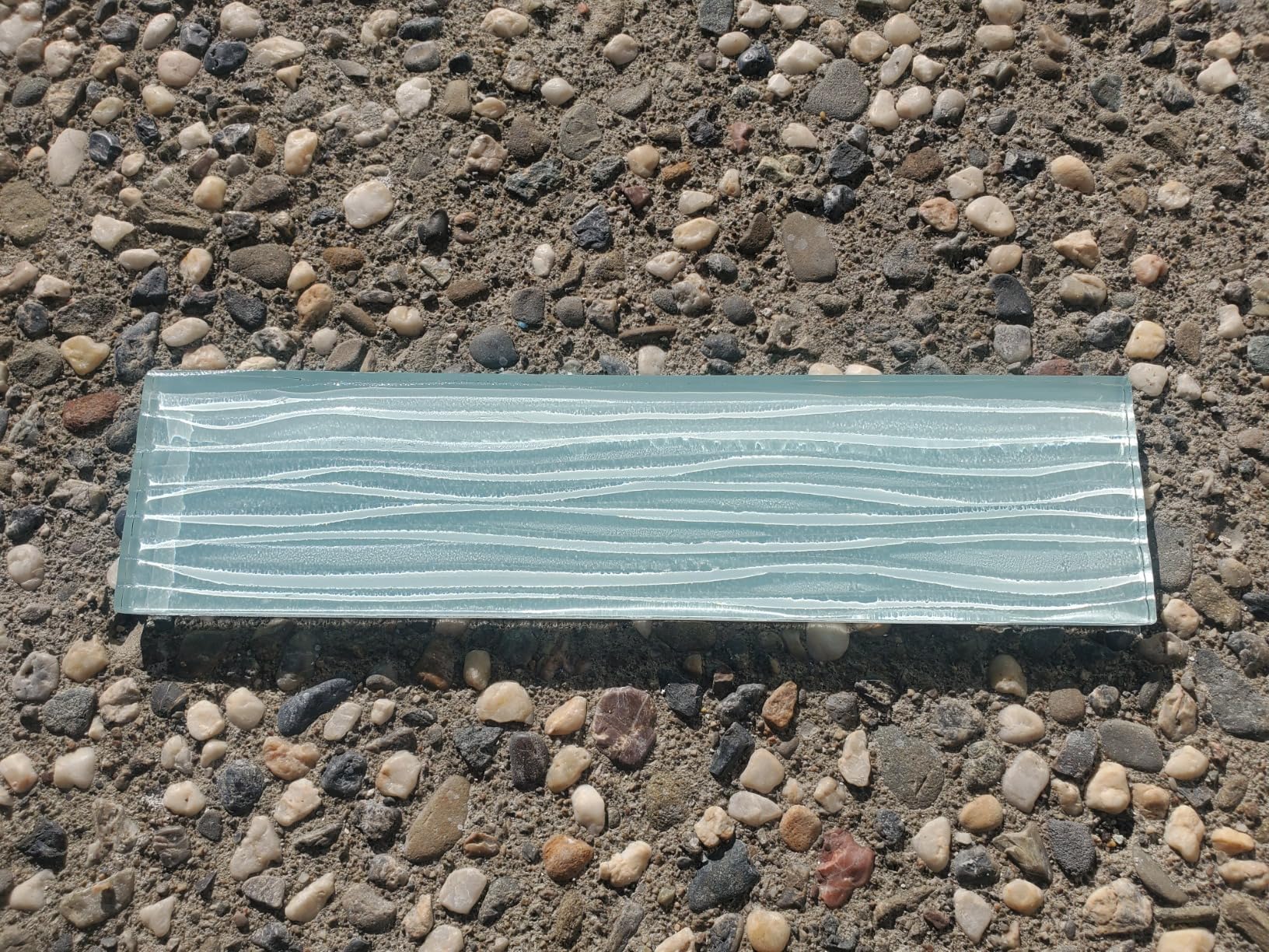 Lovdeco White Glass Subway Tile, Glass for Bathroom Kitchen Shower Backsplash Wall, 3 x 6 Inches, 4 Sq.Ft. - Customer Photo 3