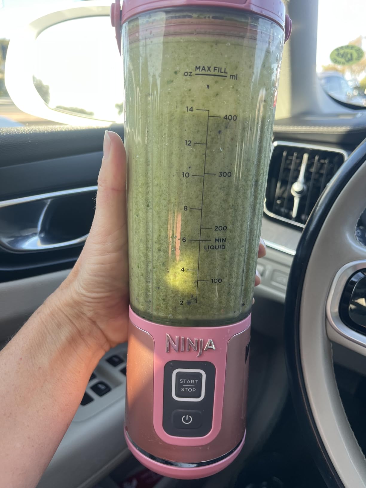 Ninja BC151NV Blast Portable Blender, Cordless, 18oz. Vessel, Personal Blender for Shakes & Smoothies, BPA Free, Leakproof-Lid & Sip Spout, USB-C Rechargeable, Dishwasher Safe Parts, Denim Blue - Customer Photo 1