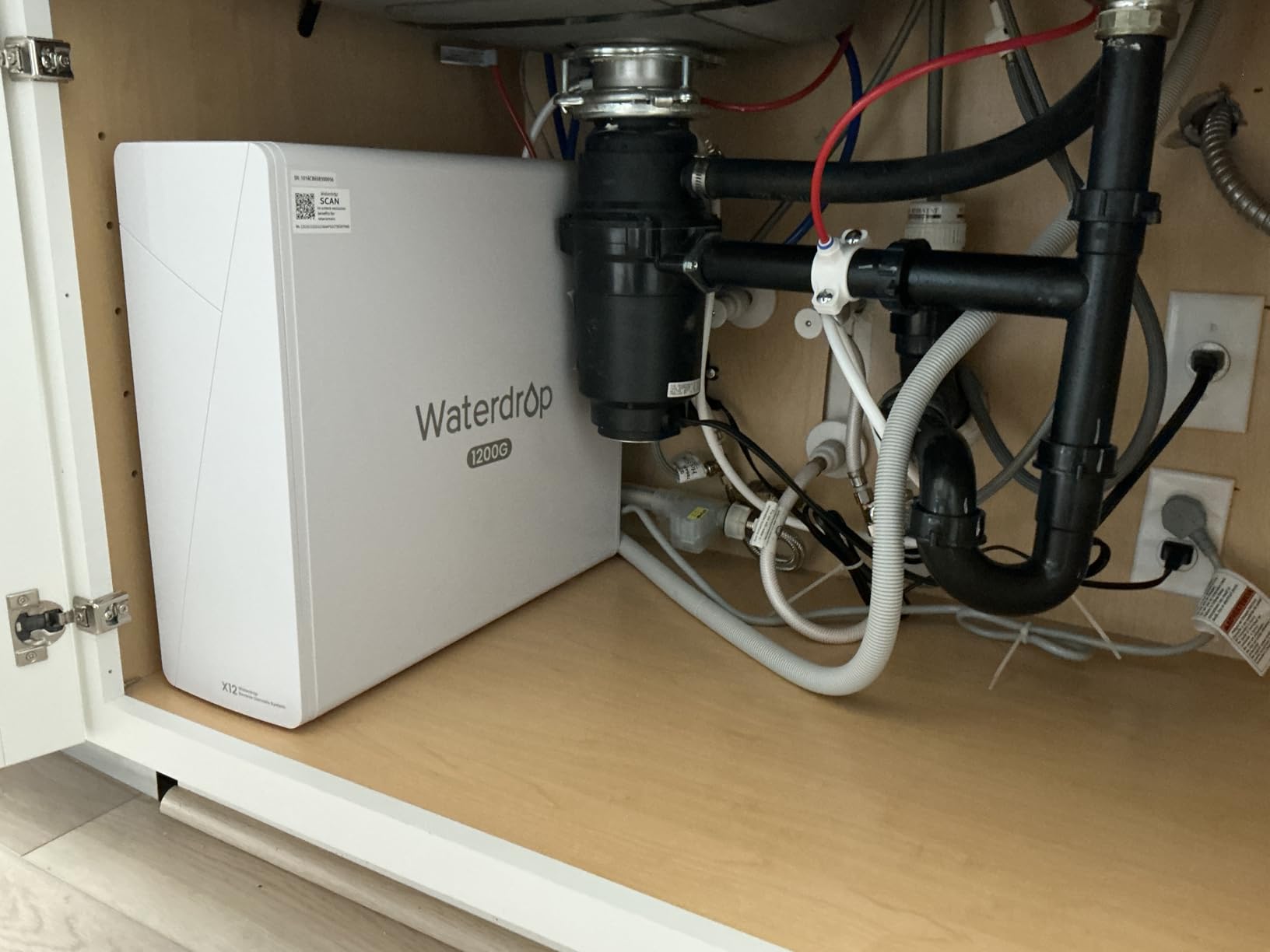 Waterdrop X12-Alkaline Mineral pH+ Reverse Osmosis System, NSF/ANSI 42&58&372 Certified, 1200 GPD RO Water Filter, 11-Stage Filtration Tankless RO System, 3:1 Pure to Drain, UnderSink, BPA Free - Customer Photo 2