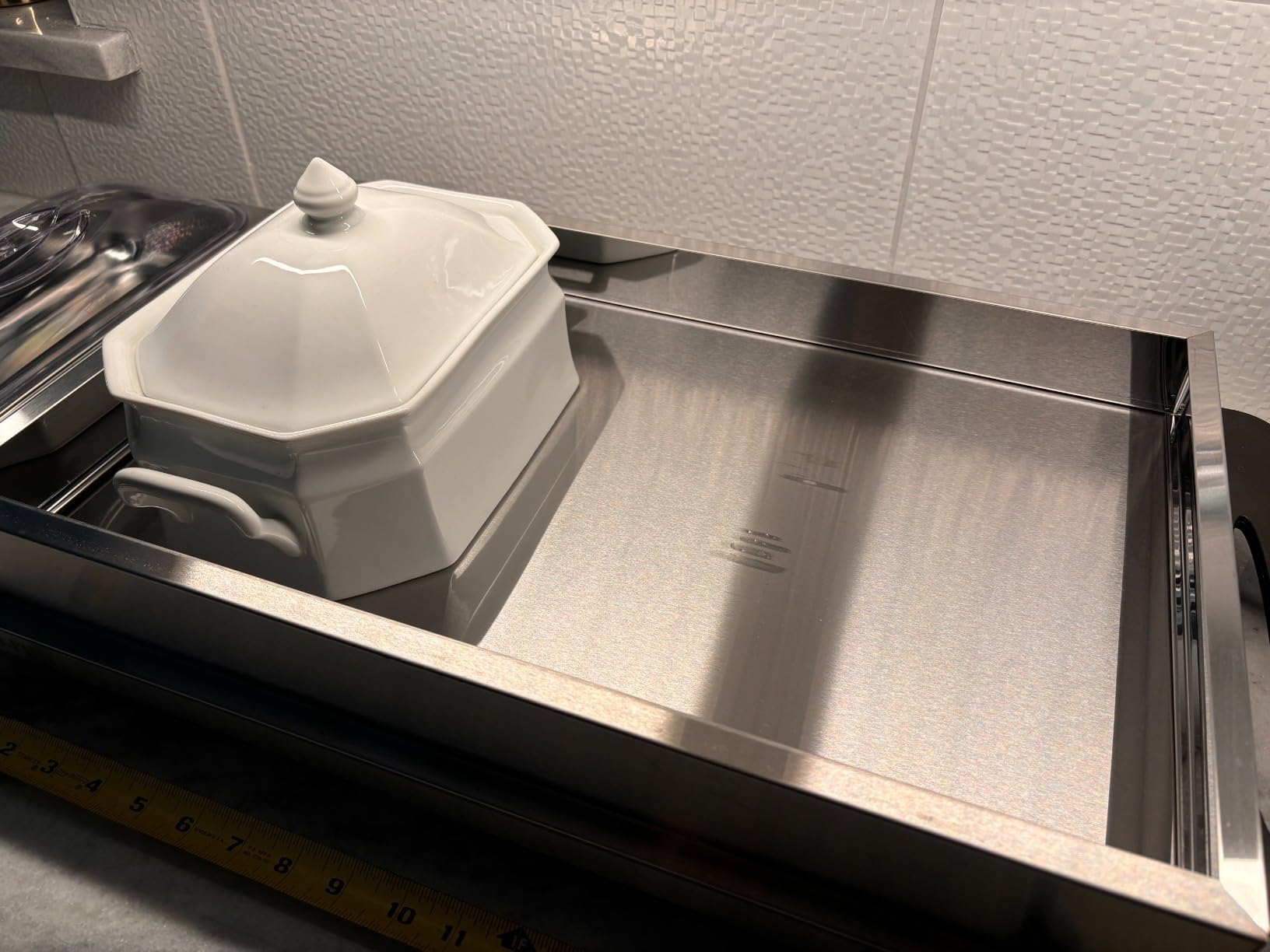 Alpha Living 3x2.5 QT Food Warmers for Parties Buffet Servers and Warmers - Premium Catering Supplies Buffet Display - Stainless Steel Electric Food Warmers with Temperature Control customer photo 2