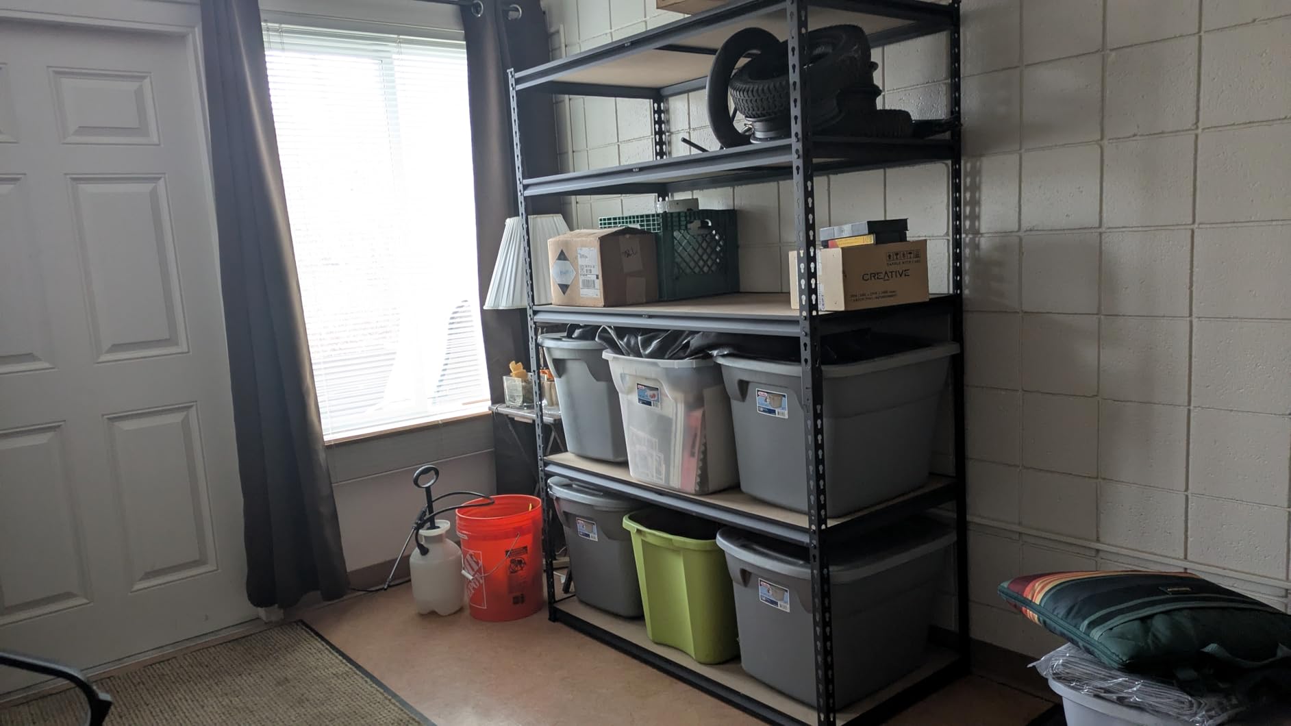 VEVOR Storage Shelving Unit, 5-Tier Adjustable, 2000 lbs Capacity, Heavy Duty Garage Shelves Metal Organizer Utility Rack, Black, 36