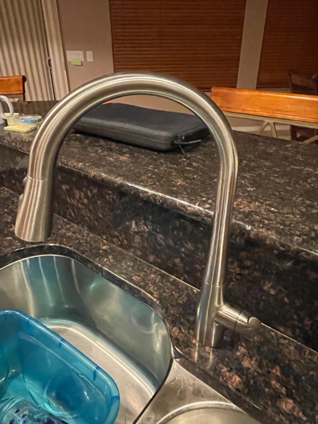 Kitchen Faucet with Soap Dispenser and Pull Down Sprayer - Stainless Steel Single Handle Kitchen Sink Faucet, 1 or 3 Hole Design for Modern Farmhouse Kitchens(White) - Customer Photo 0