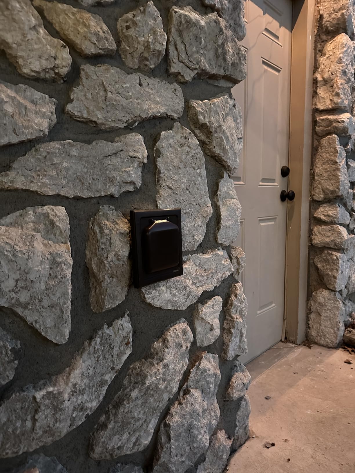 NO-PEST VENT, Exclusive Dual Door Dryer Vent Cover Outdoor 4 inch or Bathroom fan, Made in USA w Highest UV Resistant Plastic in any Outdoor Vent Cover (White, 4 inch W/O Duct Tube) - Customer Photo 0