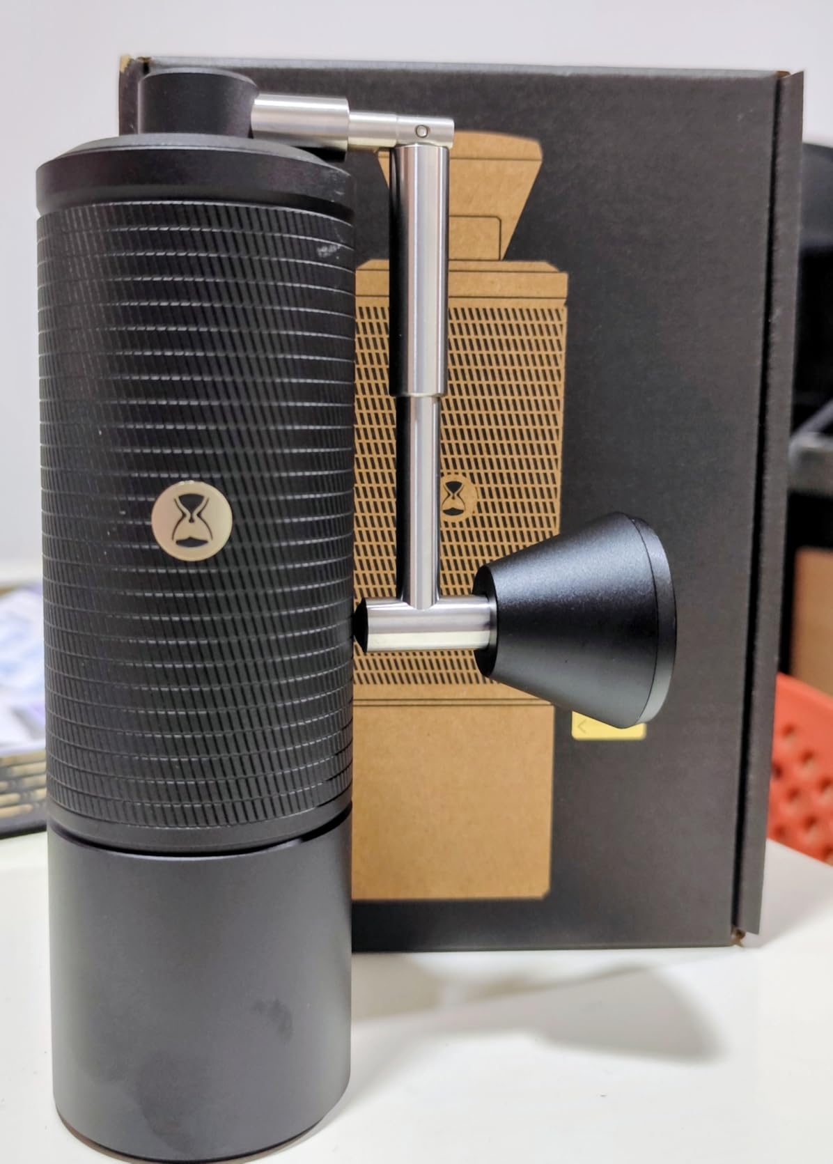 TIMEMORE Chestnut C2S Manual Coffee Grinder Stainless Steel S2C Conical Burr Coffee Grinder, Capacity 25g Hand Coffee Bean Grinder, Double Bearing Positioning, Black - Customer Photo 1