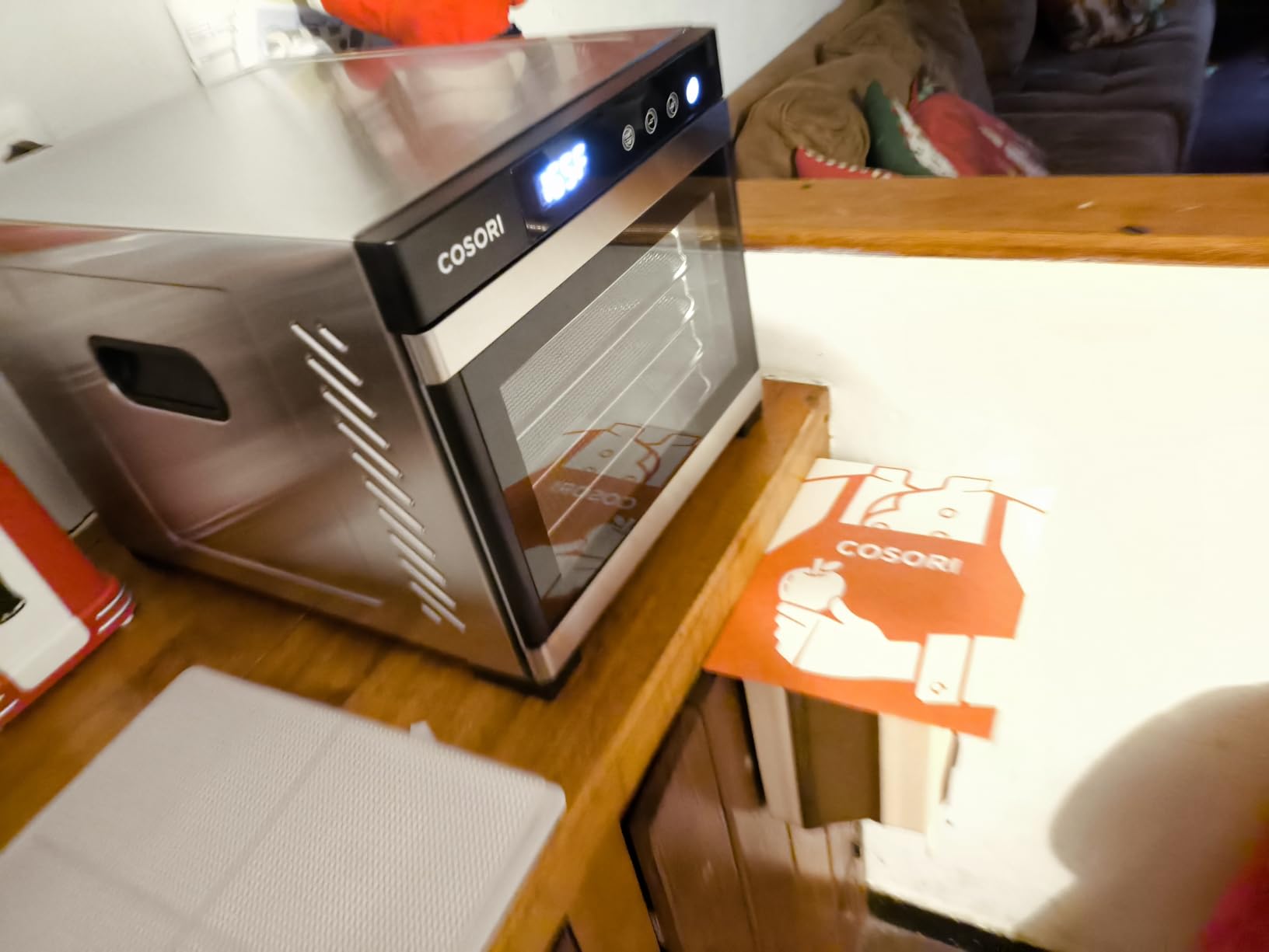 COSORI Food Dehydrator for Jerky, 176°F Temperature Control, 5 Stainless Steel Trays with 5.1 ft² Drying Space, 4 Presets, 48H Timer, for Dog Treats, Meat, Fruit, Veggies, Snacks, Bright-Silver customer photo 1