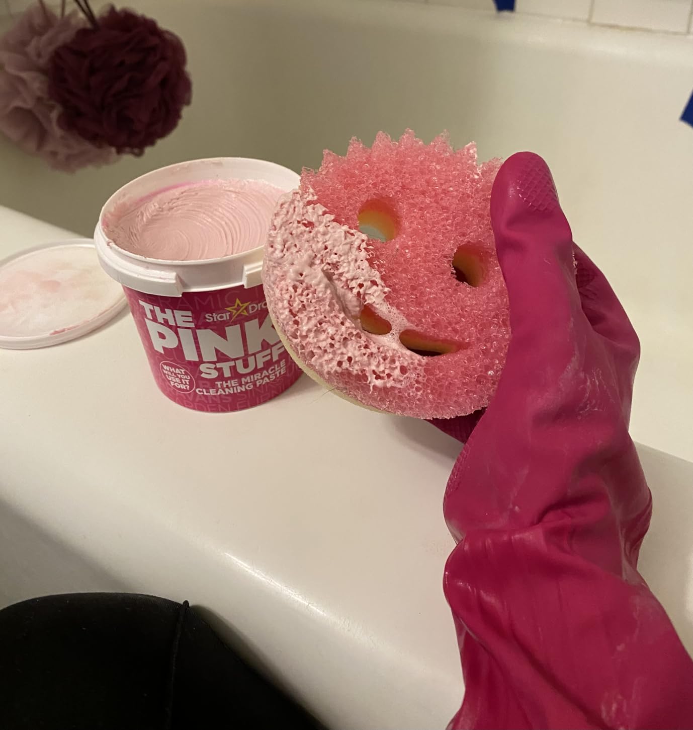 Scrub Daddy Scrub Mommy Sponges - Dish Scrubber + Non-Scratch Cleaning Sponges Kitchen, Bathroom + Multi-Surface Safe - Dual-Sided Dish Sponges for Scrubbing - Online Exclusive (3 Count) Customer Review Scrub Daddy Scrub Mommy Sponges - Dish Scrubber + Non-Scratch Cleaning Sponges Kitchen, Bathroom + Multi-Surface Safe - Dual-Sided Dish Sponges for Scrubbing - Online Exclusive (3 Count) - Customer Photo 2