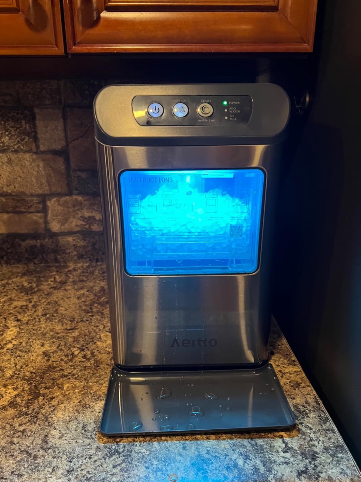 ACTIVE Ice Machine Cleaner Maker Descaler - 32 fl oz (8 Uses) Nickel Safe Ice Maker Cleaner Solution - Compatible with Whirlpool 4396808, Scotsman,Manitowoc,Hoshizaki, GE Opal Cleaning Kit - USA Made - Customer Photo 4