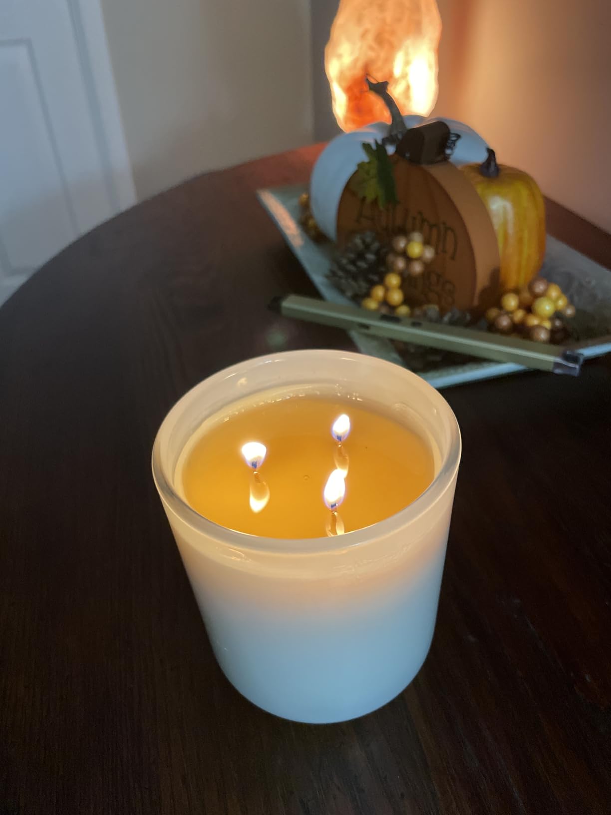 Palo Santo - Palo Santo & Bergamot Pure Beeswax Candle - 90+ Hours Long Burning Classically Designed Non-Toxic Scented Candles for Home Decor and Aromatherapy to Stress & Anxiety Relief - 15 Oz - Customer Photo 3