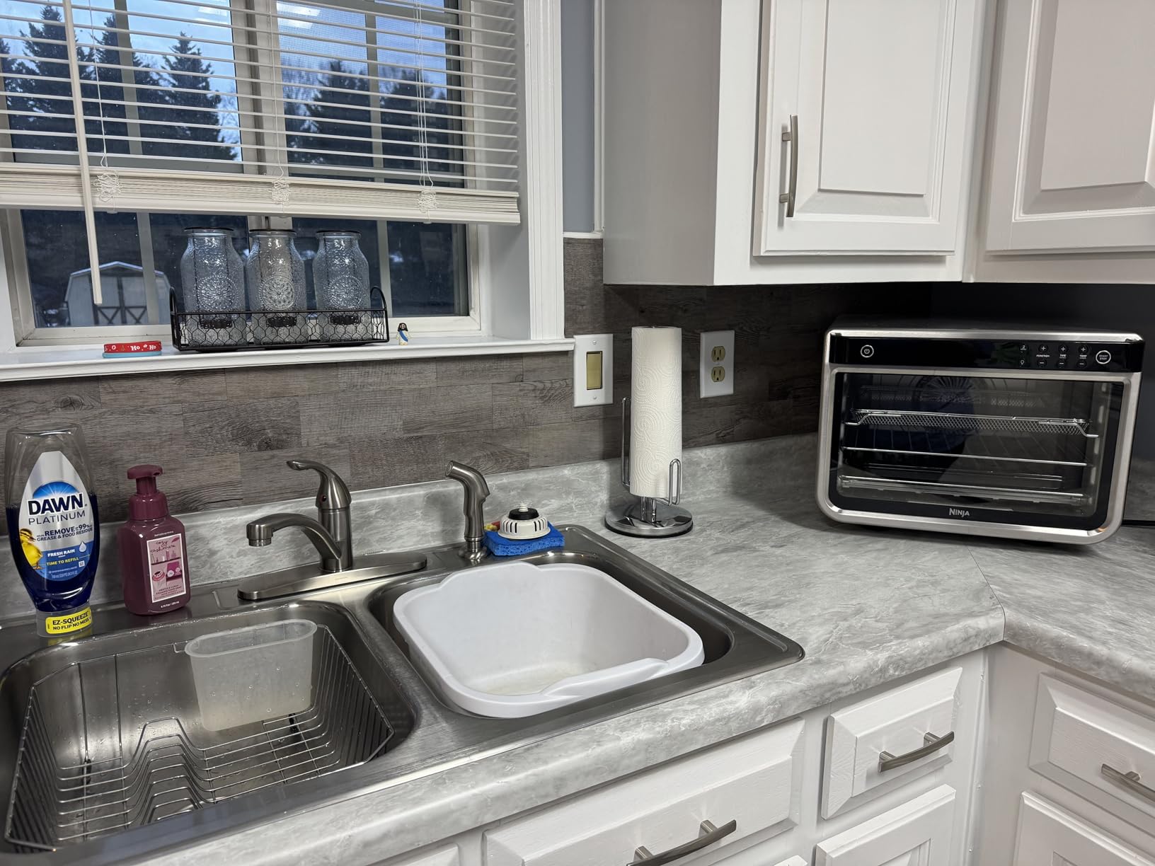 AULIGET 100 Piece Black Slate Peel and Stick Backsplash Wall Tiles, 3