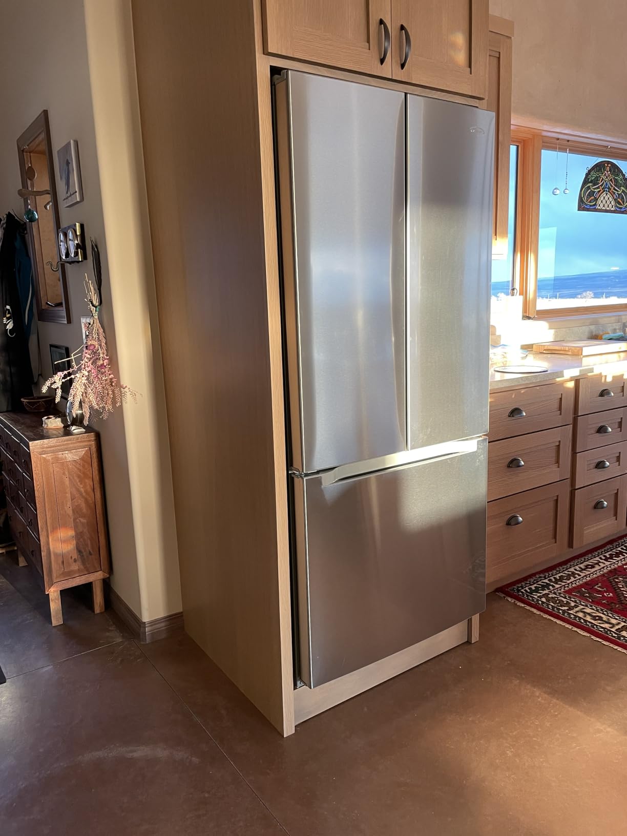 KoolMore 30-Inch and 18.5 cu. ft. Counter Depth French Door Refrigerator with Three Doors and Deep Freezer in Stainless-Steel (KM-RERFDSS-18C) - Customer Photo 1