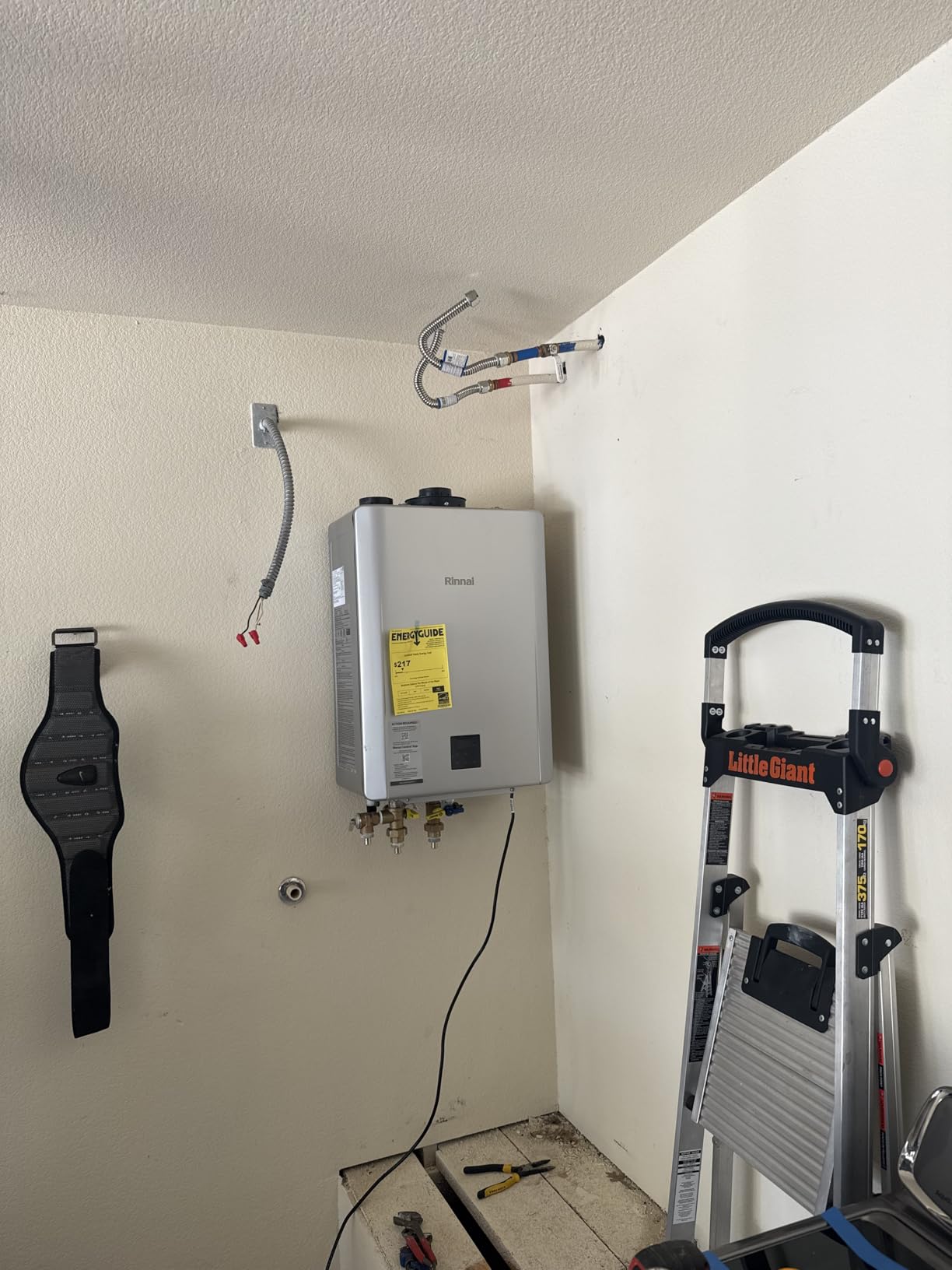 NEW Rinnai RXP199iN Condensing Smart Sense Natural Gas or Propane Tankless Water Heater, Indoor or Outdoor Water Heater, Up to 11.1 GPM, 199,000 BTU, with Recirculation Pump - Customer Photo 1