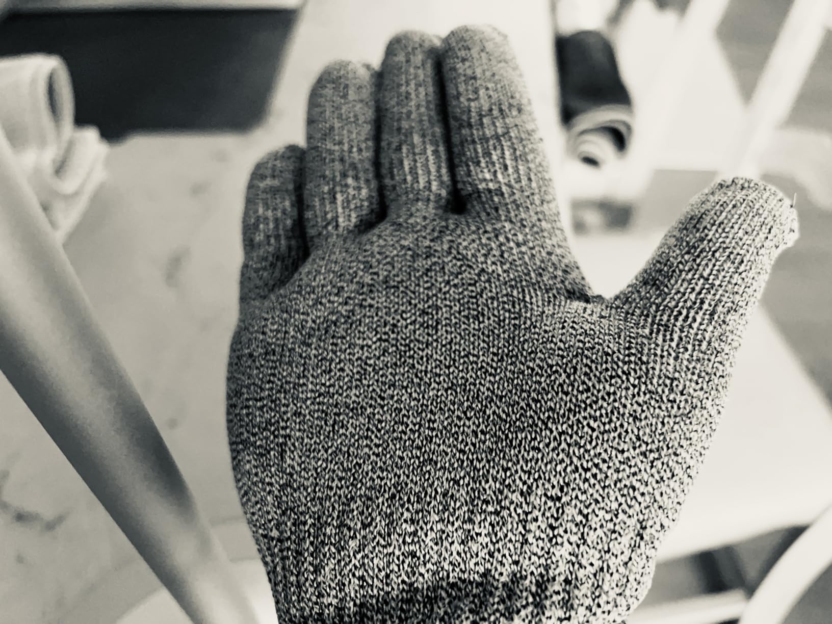 Schwer SlicePro ANSI A9 Cut Resistant Gloves, Food Grade Cutting Glove for Kitchen Food Prep, Mandoline Gloves for Meat Cutting, Oyster Shucking, Fish Fillet Processing, PR1501-G, L customer photo 1