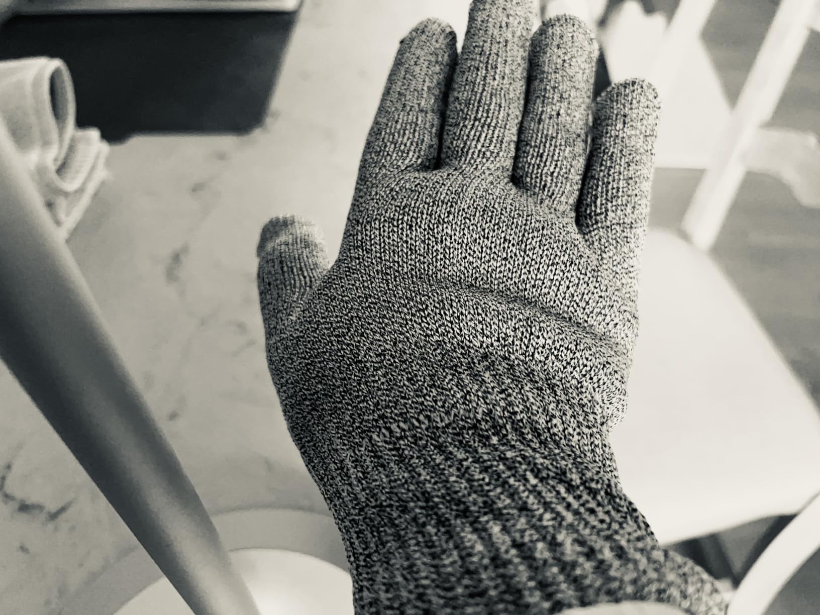 Schwer SlicePro ANSI A9 Cut Resistant Gloves, Food Grade Cutting Glove for Kitchen Food Prep, Mandoline Gloves for Meat Cutting, Oyster Shucking, Fish Fillet Processing, PR1501-G, L customer photo 2