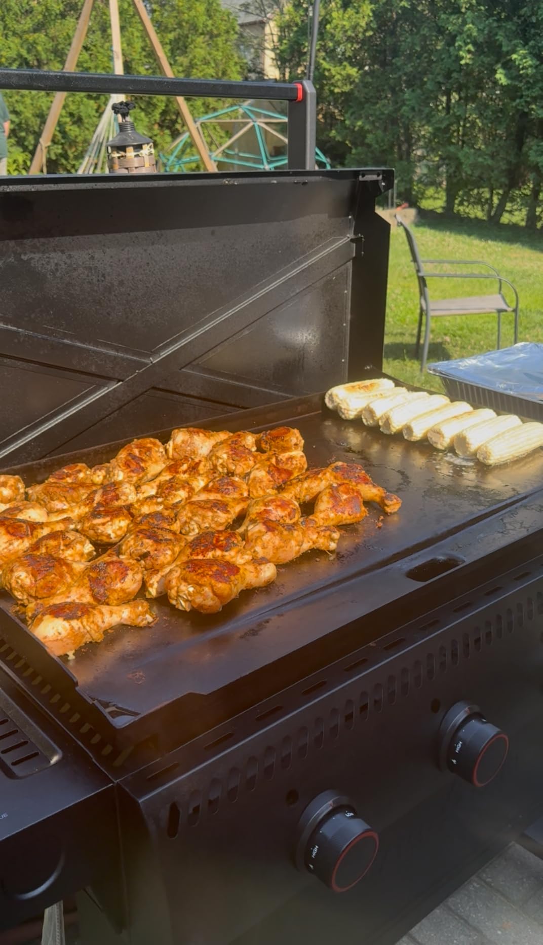 Camp Chef Gridiron 36 - Outdoor Griddle Grill with Flamethrower Ignition & Hidden Grease Catcher - Premium Flat Top Grill for Outdoor Cooking - Customer Photo 2
