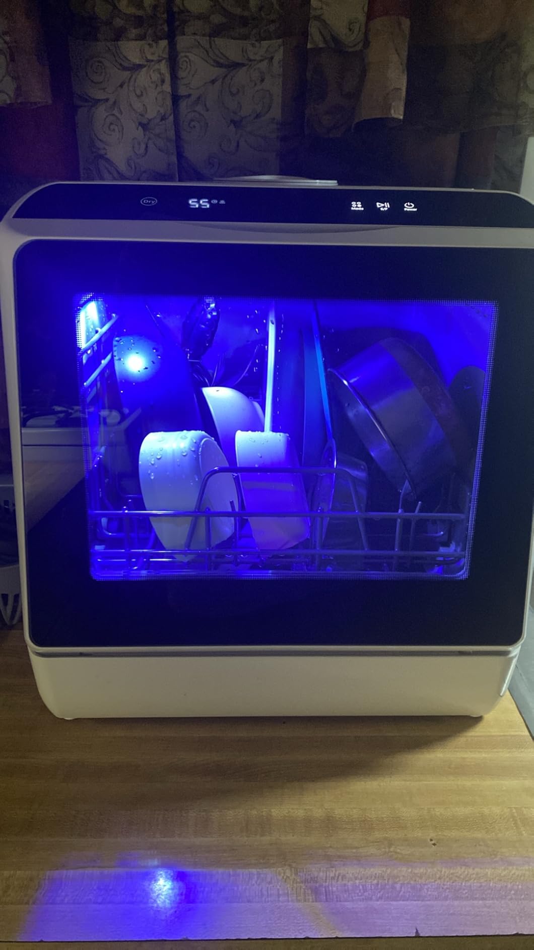 EUHOMY Countertop Dishwasher Portable with 6 Programs, 5L Built-in Water Tank for Apartments & RV, 167℉ High-Temp, No Hookup Needed, Mini Dishwasher with Baby Care, Air Dry/Quick/ECO/Fruit/Normal Mode customer photo 1