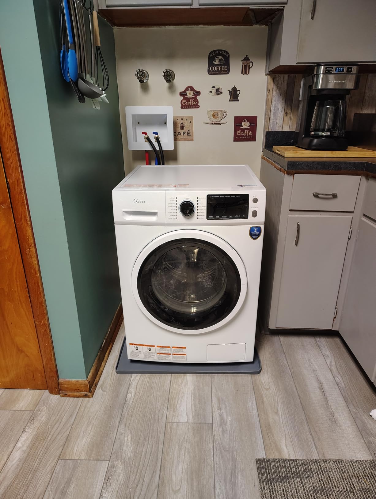 Midea 24 Inch Washer and Dryer Combo, All in One Washer and Dryer 2.7 cu.ft 26lbs, Ventless Washing Machine, Steam Care, Overnight Dry, 1400 RPM, 16 Cycles Front Load Washer, Full-Automatic, White - Customer Photo 1