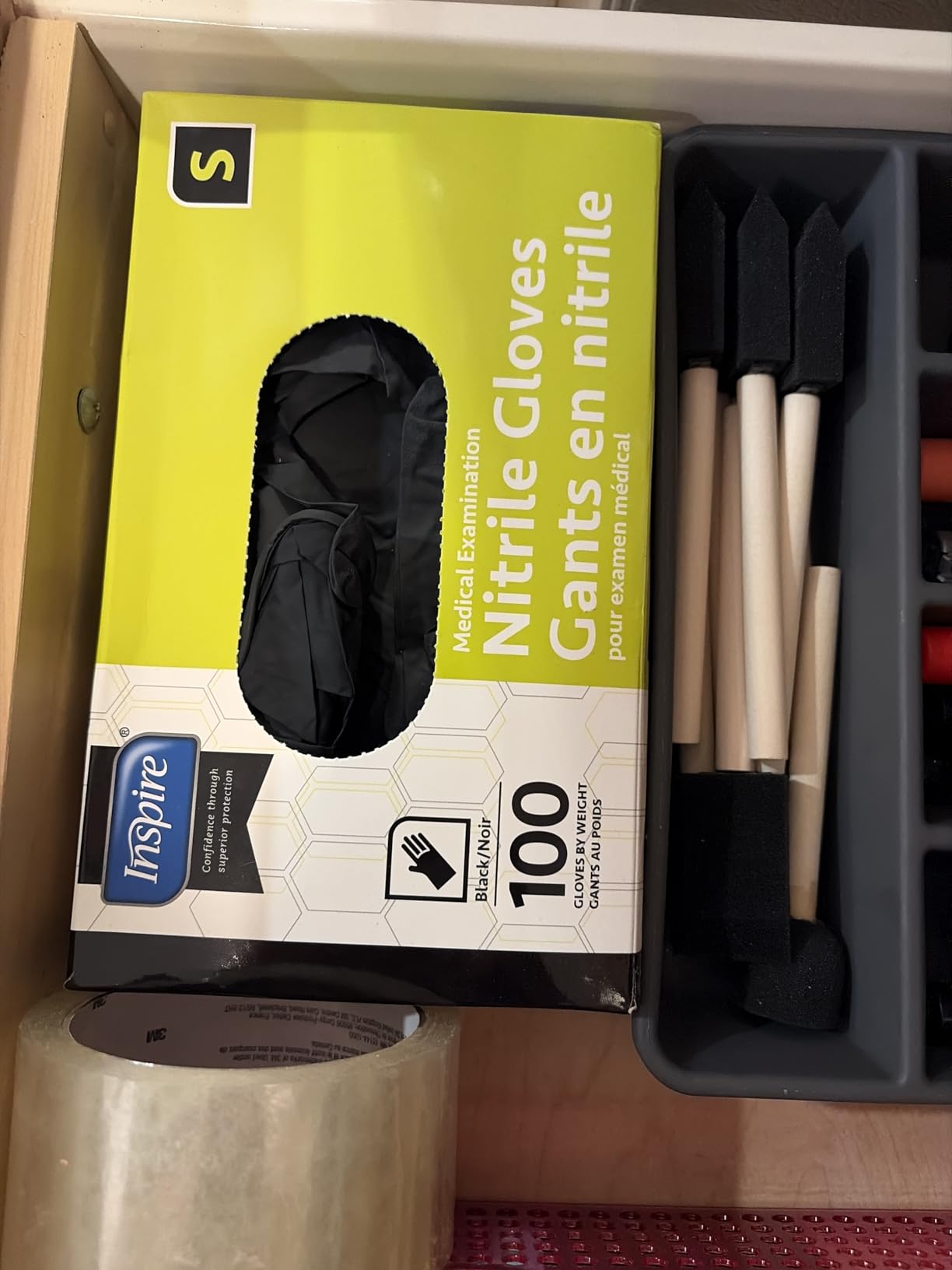 Inspire Black Nitrile Disposable Gloves | 4.5 Nitrile Disposable Safety Medical Cooking Cleaning Gloves - Customer Photo 3