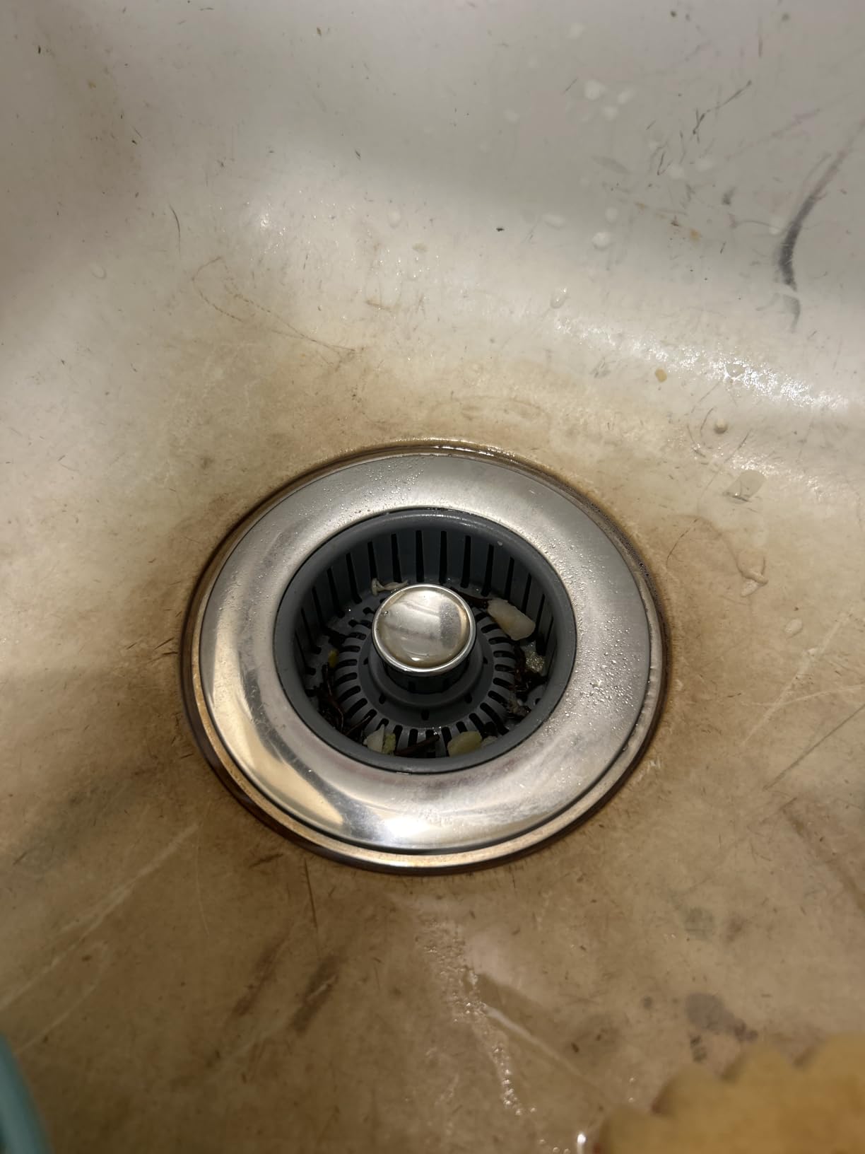 Sink Drain Strainer - Sink Stopper Kitchen Drain, 3 in 1 Kitchen Sink Drain Strainer with Anti-Clogging Basket, Kitchen Gadgets Clearance Sink Accessories, Fit US Standard 3-1/2'' Sink Hole, Silver customer photo 1