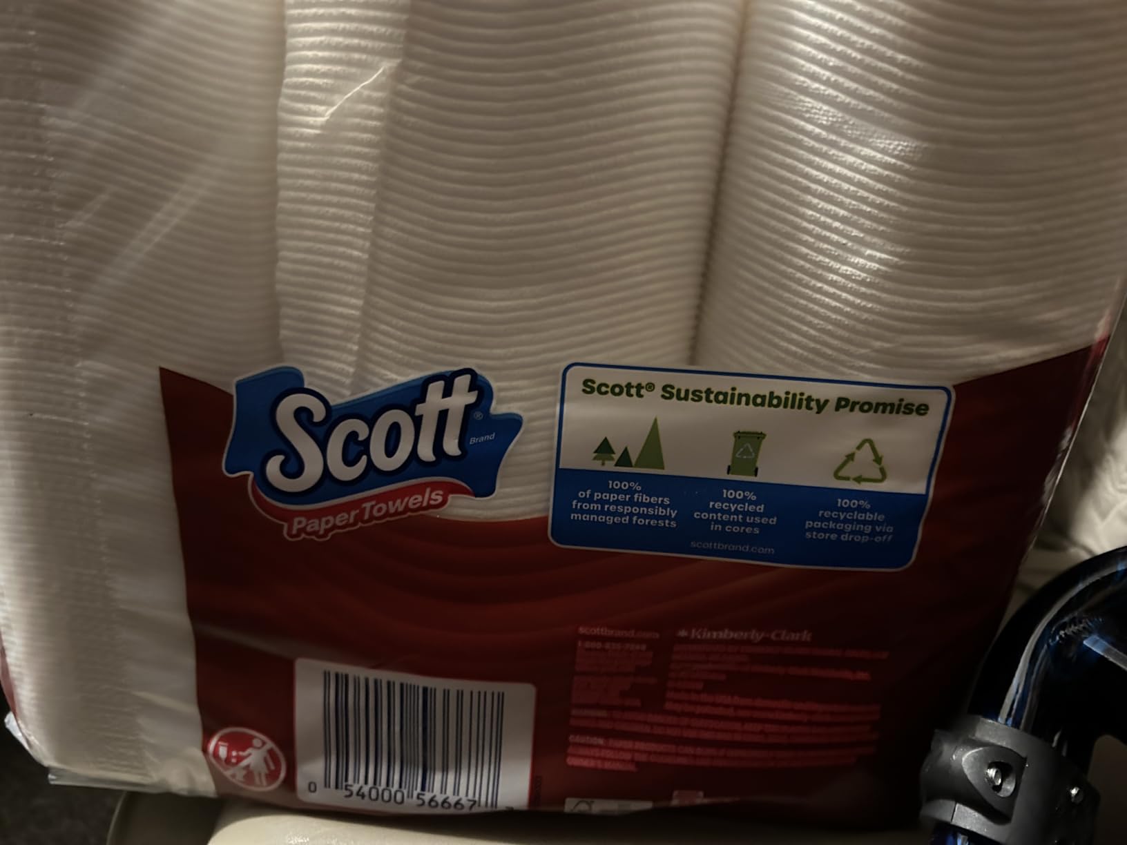 Scott Paper Towels, Choose-A-Sheet, 6 Double Rolls = 12 Regular Rolls (108 Sheets Per Roll) - Customer Photo 2