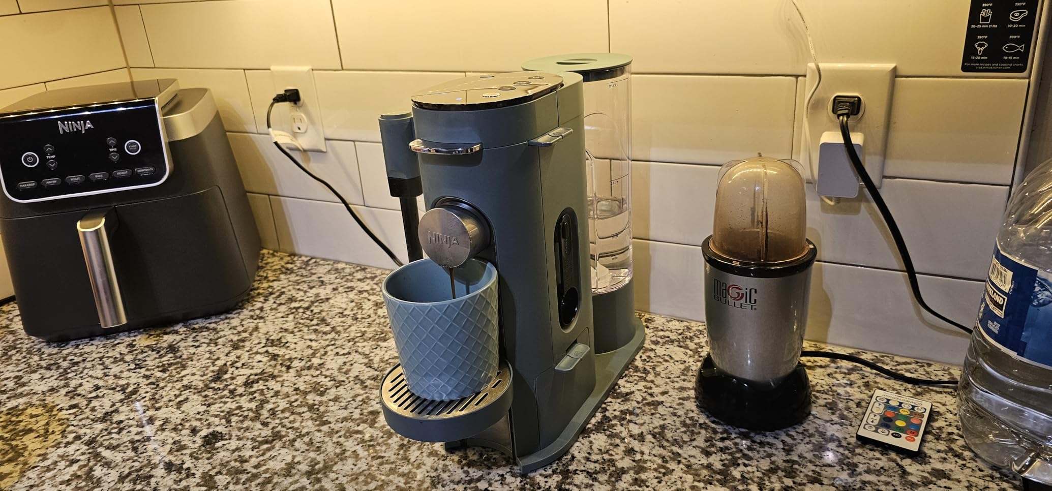 Ninja Pod & Grounds Specialty Single-Serve Coffee Maker, K-Cup Pod Compatible, Brews Grounds, Compact Design, Built-In Milk Frother, 56-oz. Reservoir, 6-oz. Cup to 24-oz. Mug Sizes, Stone, PB051ST customer photo 1