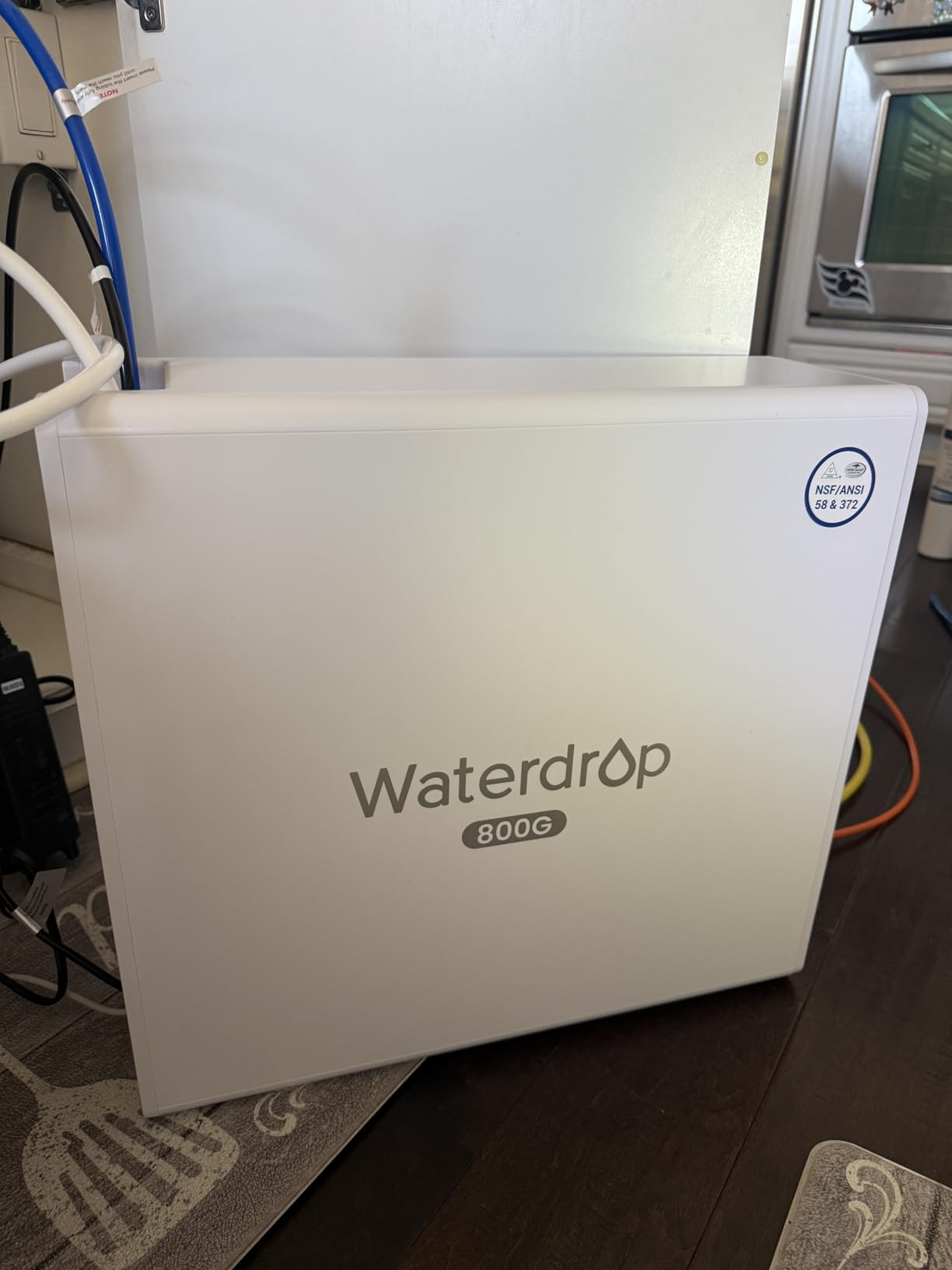Waterdrop X8-Alkaline Mineral pH+ Tankless Reverse Osmosis System, NSF/ANSI 42&58&372 Certified, 800 GPD RO Water Filter, 10-Stage Filtration UnderSink RO System, 2:1 Pure to Drain, BPA Free - Customer Photo 2